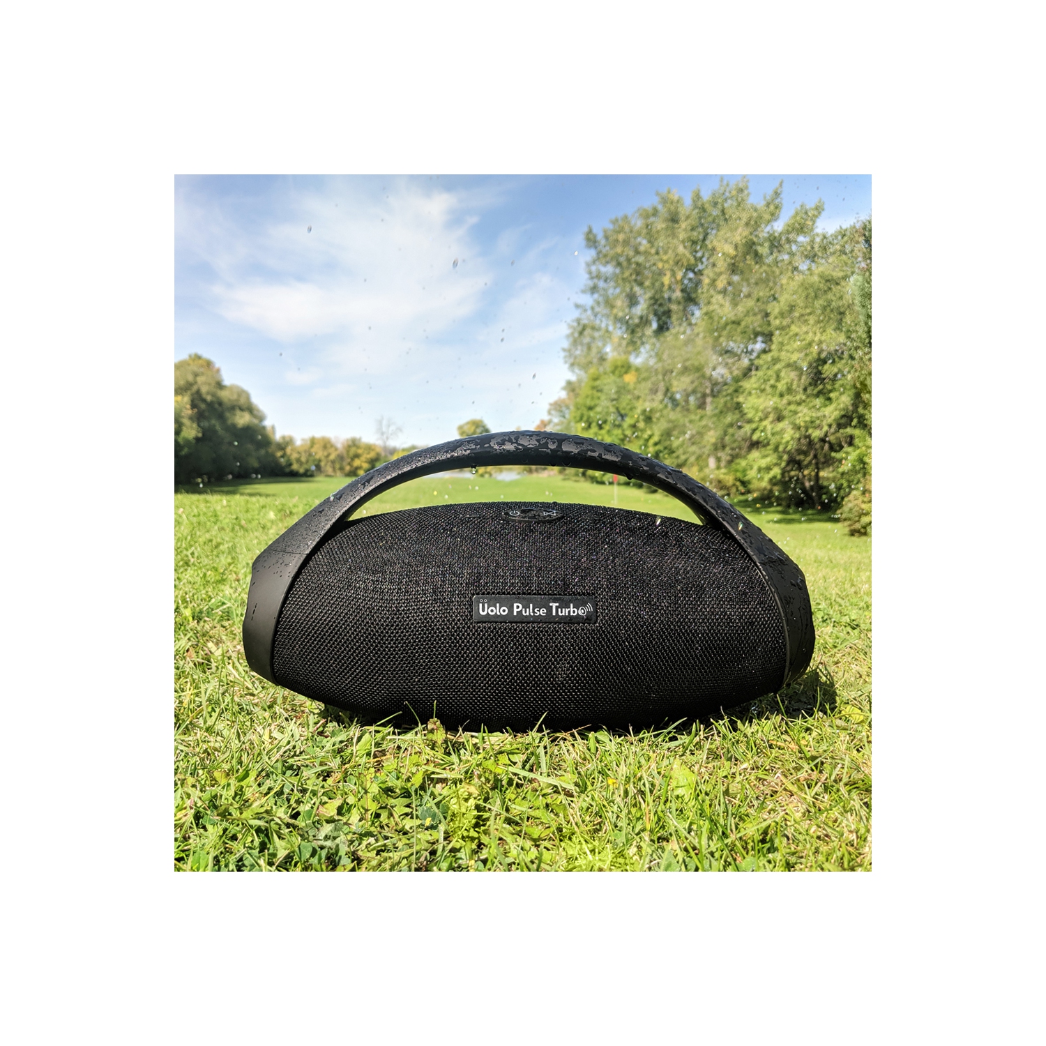 Haut-parleur Bluetooth portatif Pulse Turbo d’Uolo [34 W] haut-parleur extérieur étanche IPX6 - Noir