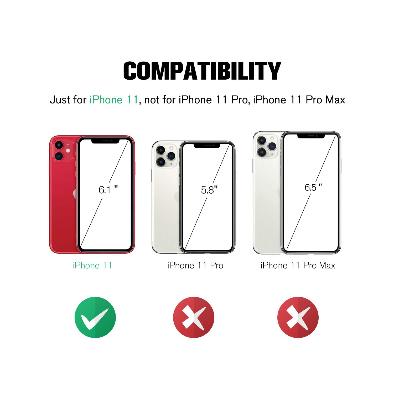 iPhone 11 Case, PU Leather Kickstand Shockproof Protective Card Holder Wallet Cover Case for iPhone 11 6.1 Inch