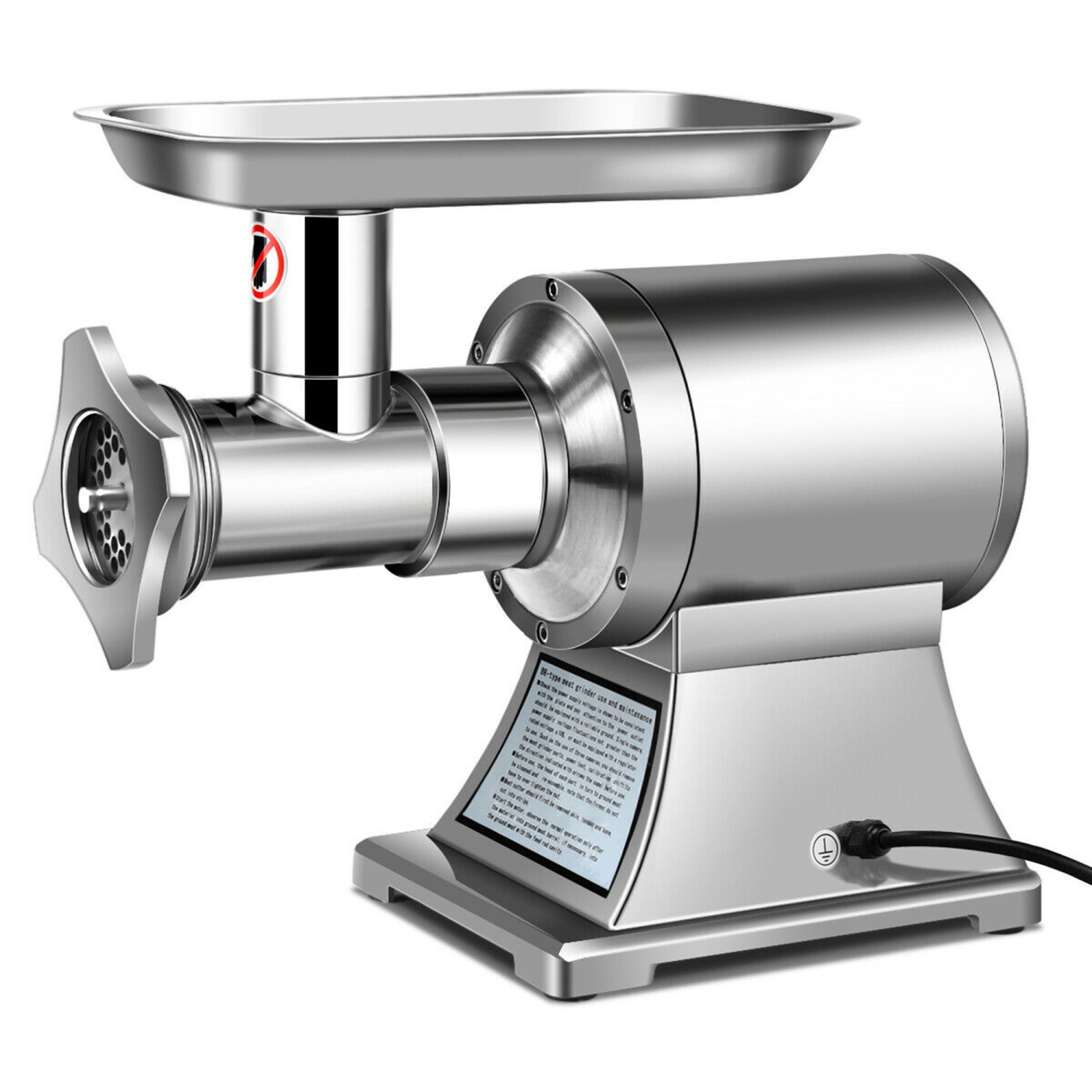 Gymax Commercial Grade Meat Grinder Stainless Steel Heavy Duty 1.5HP 1100W 550LB/h