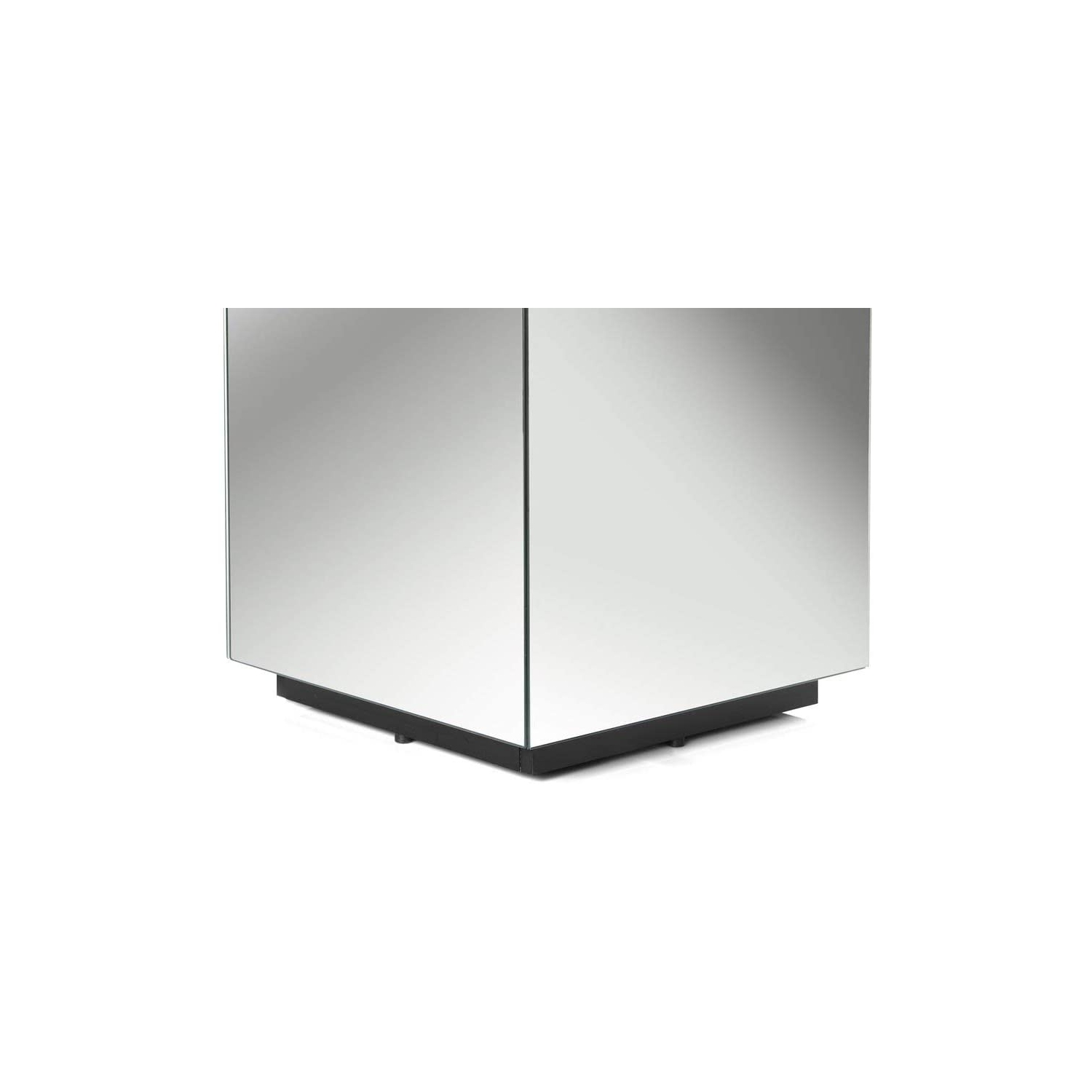 SONOROUS STB-45 All Glass Cube Side Table / Night Stand