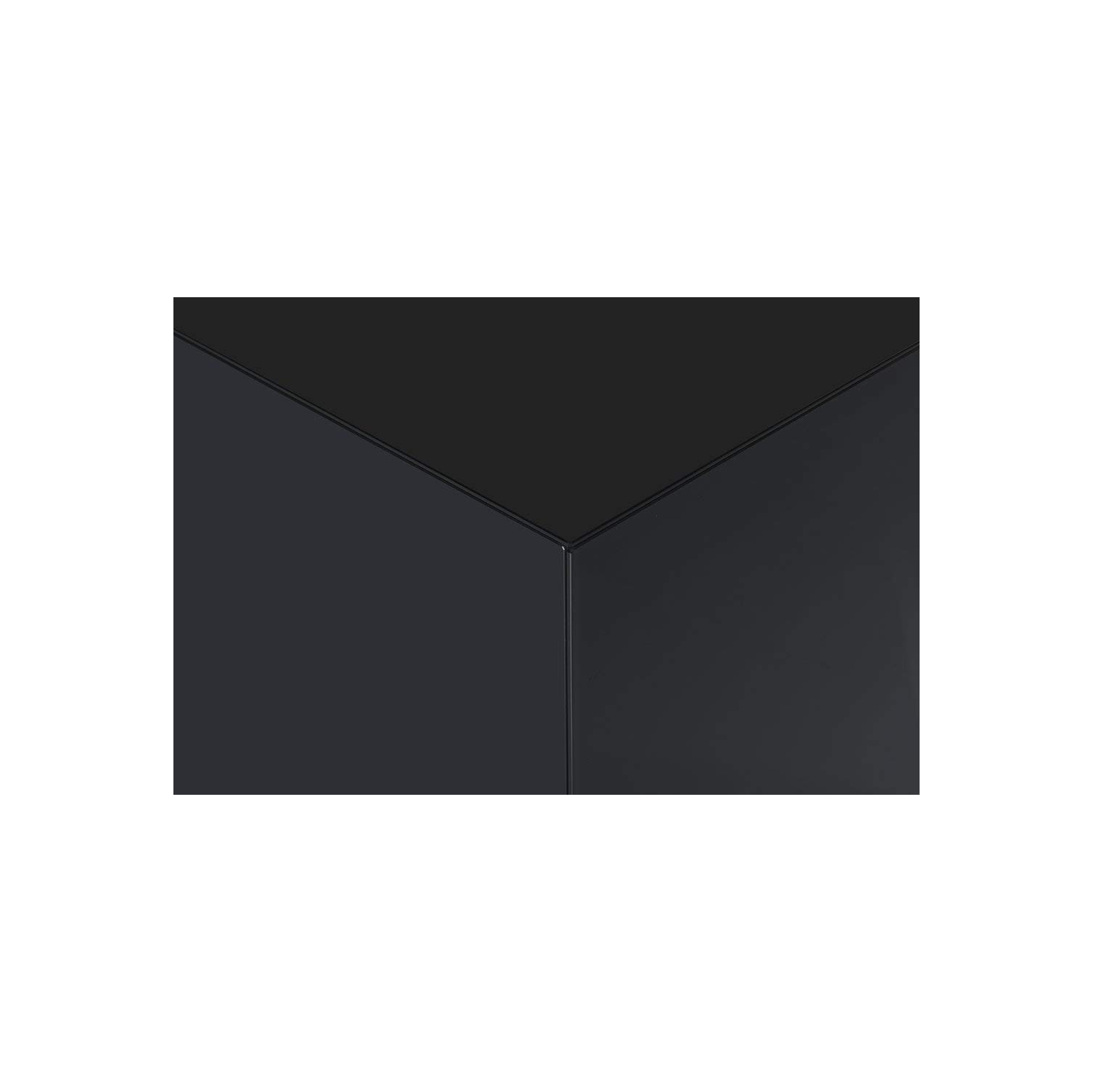 SONOROUS CTB-120 All Glass Modern Coffee Table/Center Table - Black