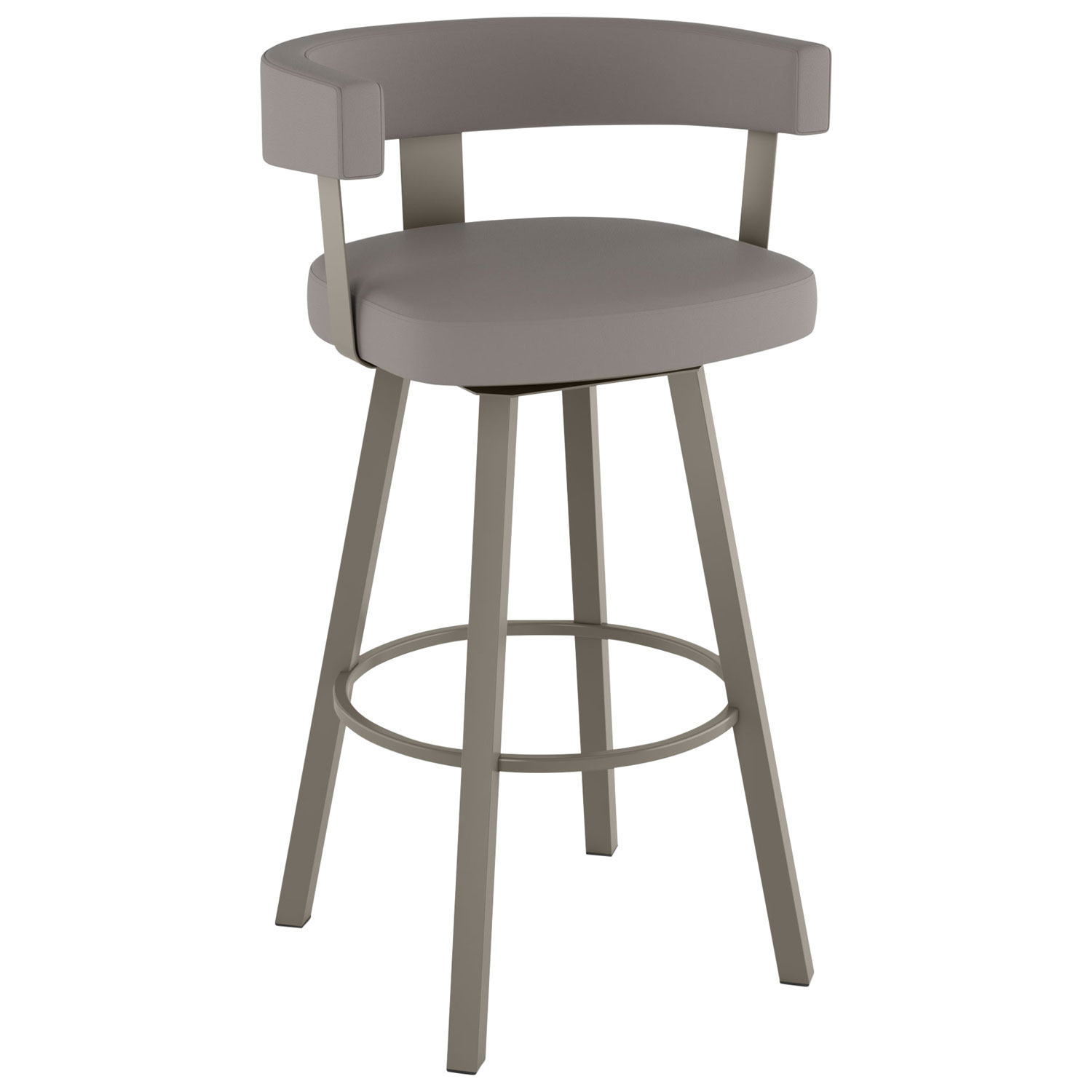 Parker Contemporary Counter Height Barstool - Taupe Grey/Grey