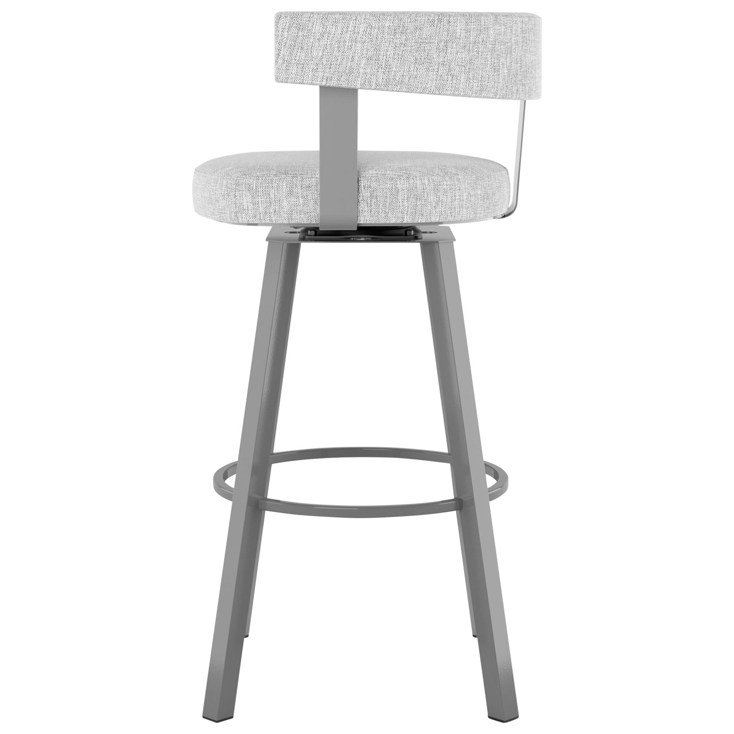 Parker Contemporary Bar Height Barstool - Soft Grey White/Grey