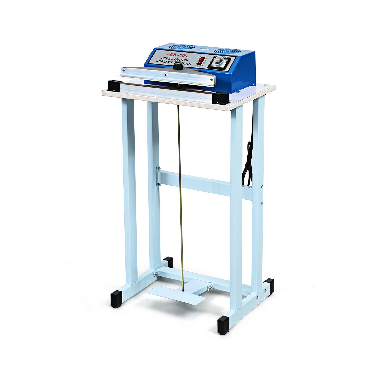 Gymax 12" Foot Pedal Impulse Sealer Heat Seal Plastic Bag Sealing Machine w/ Cutter