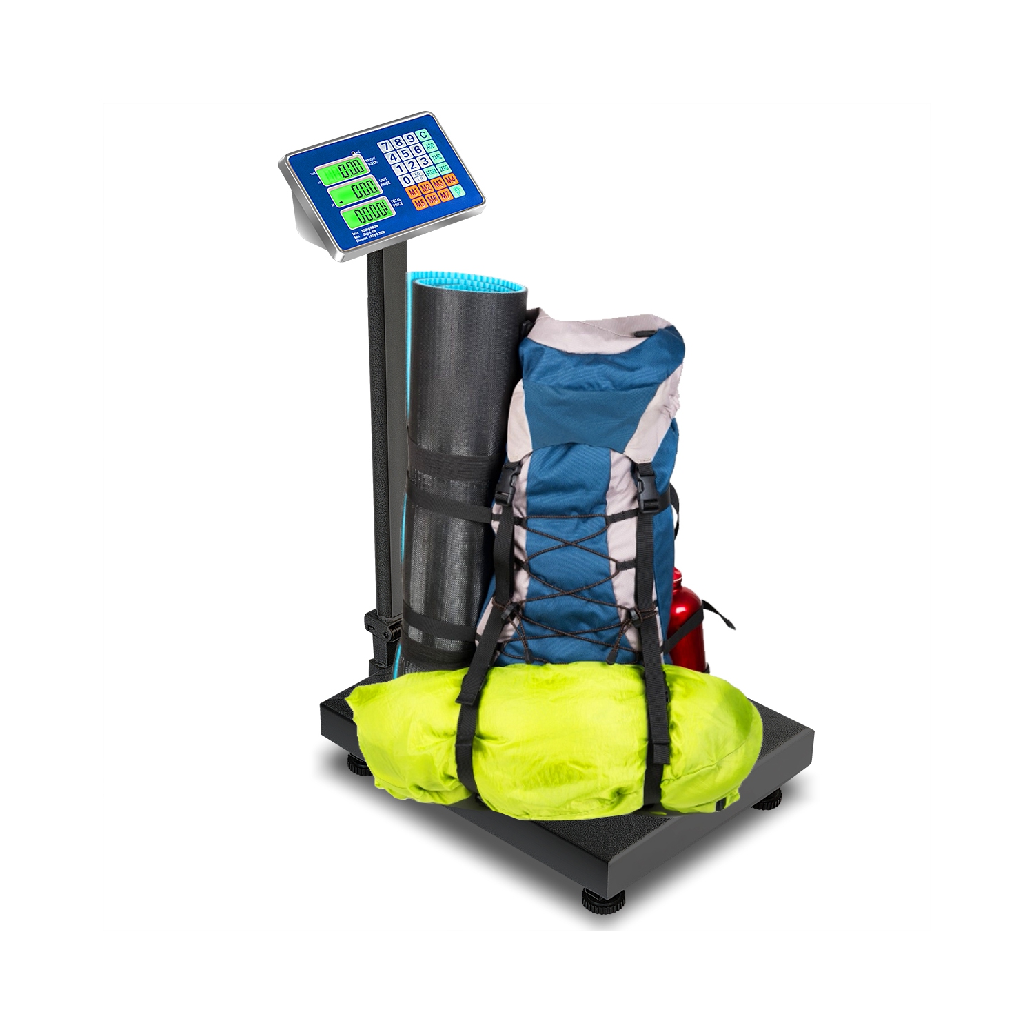 Gymax 660lbs Weight Platform Scale Digital Floor Folding Scale Postal Shipping Mailing