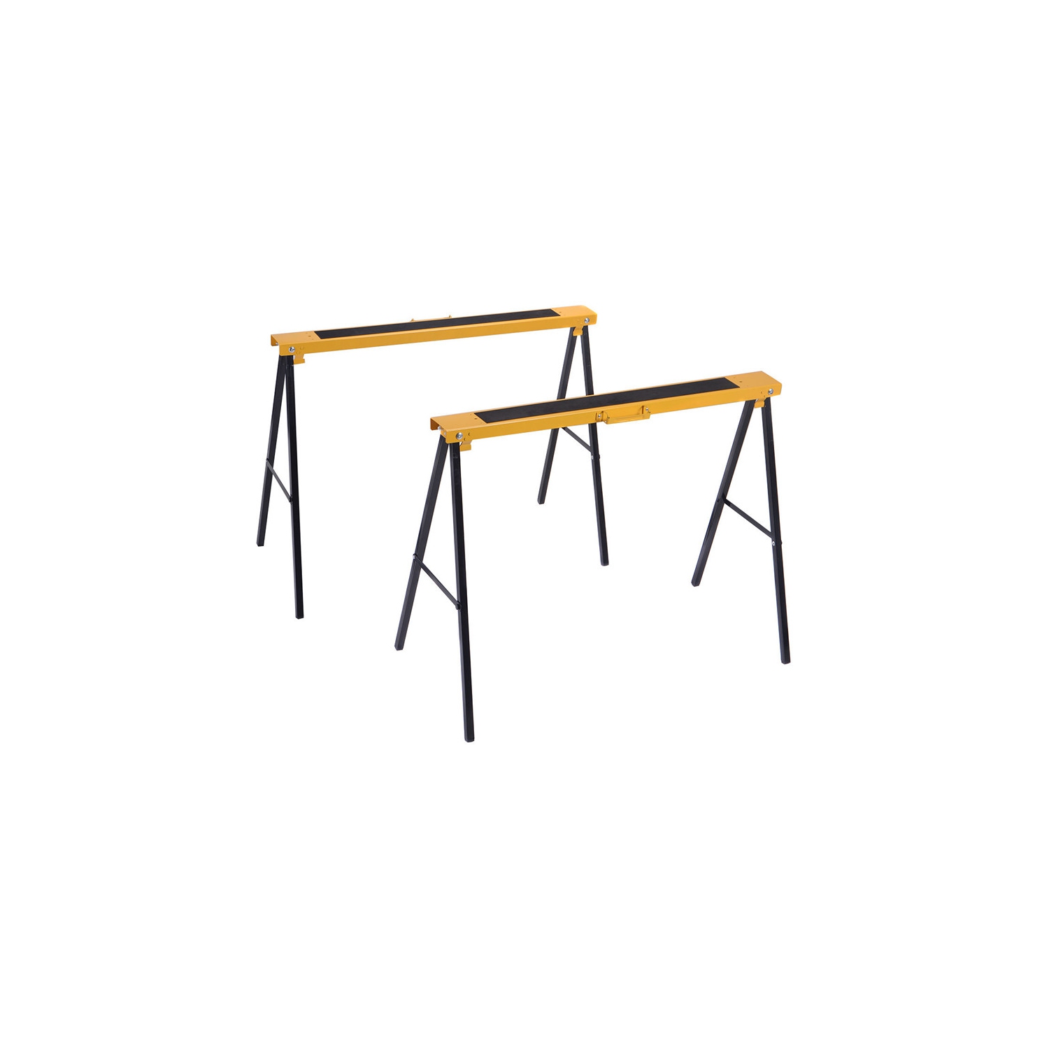 Gymax 2 Pack Heavy Duty Saw Horse Steel Folding Legs Portable