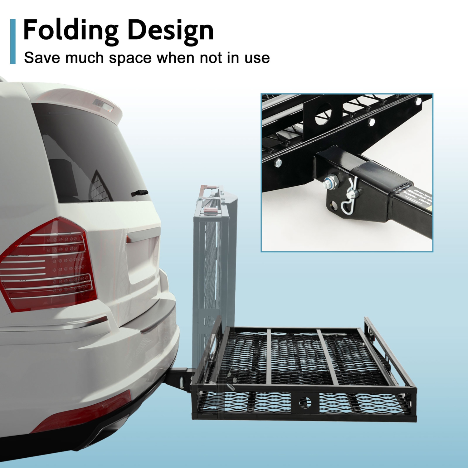 Gymax Folding Electric Wheelchair Hitch Carrier Scooter Loading Ram