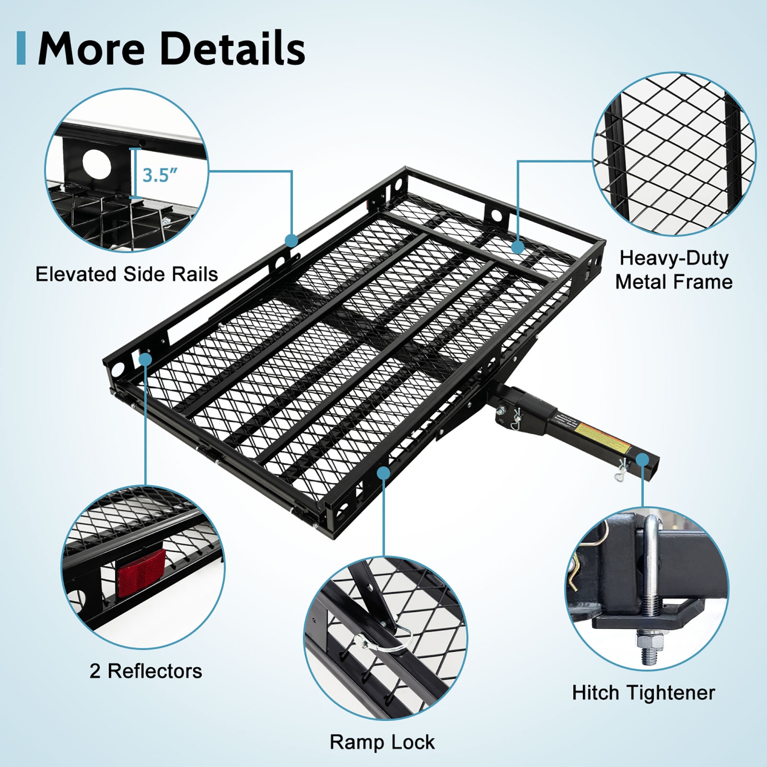 Gymax Folding Electric Wheelchair Hitch Carrier Scooter Loading Ram