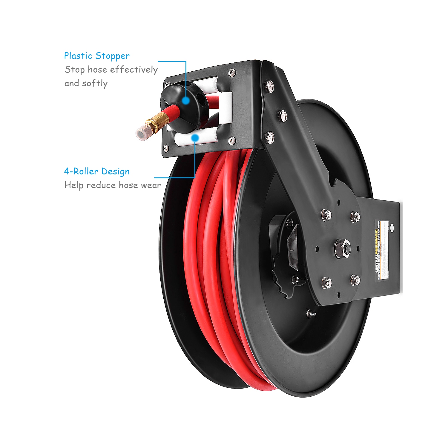 Gymax 3/8'' x 50' Auto Rewind Retractable Air Hose Reel Compressor 300 PSI