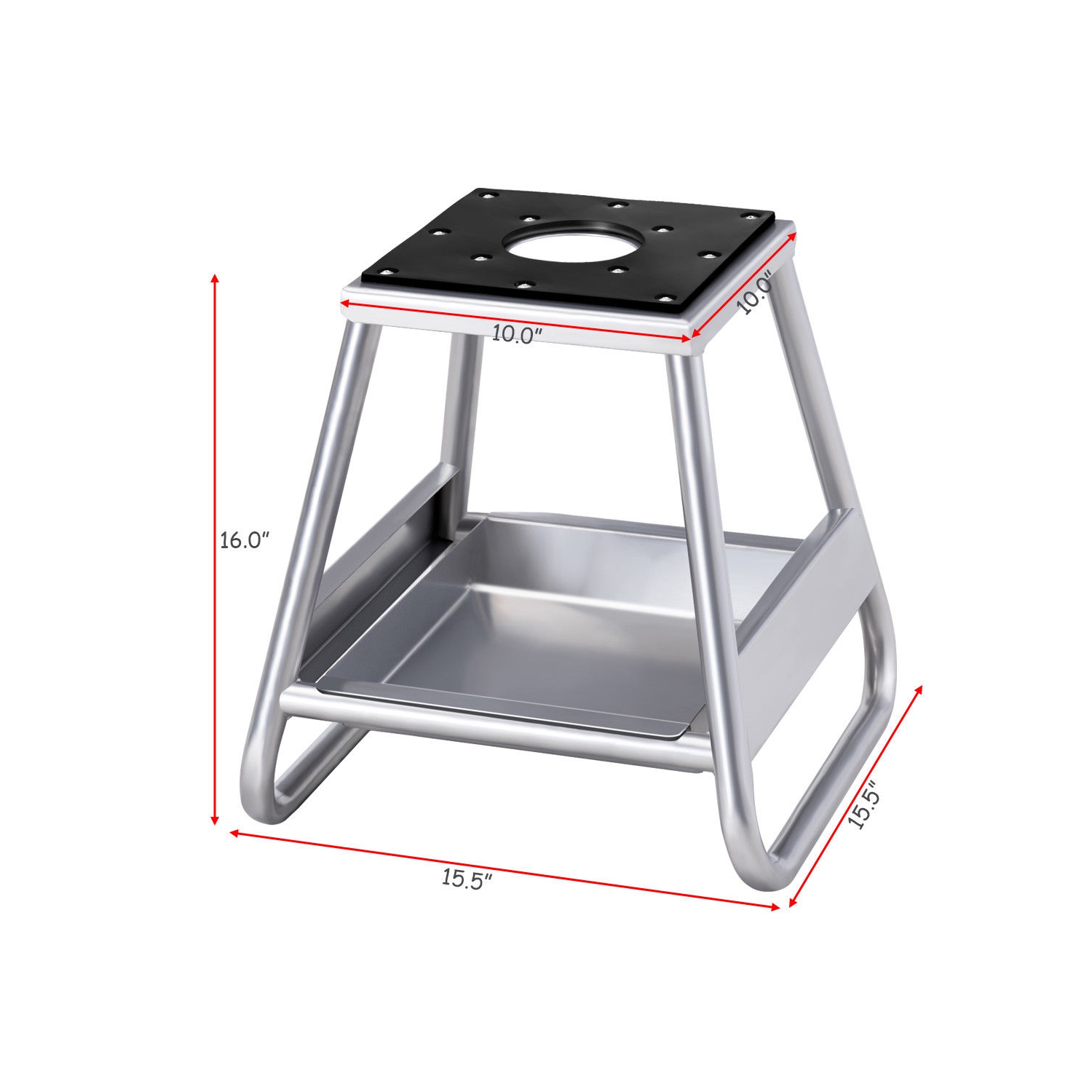 Gymax Motorcycle Motocross Dirt Bike Panel Stand 1000LB Removable Oil Pan