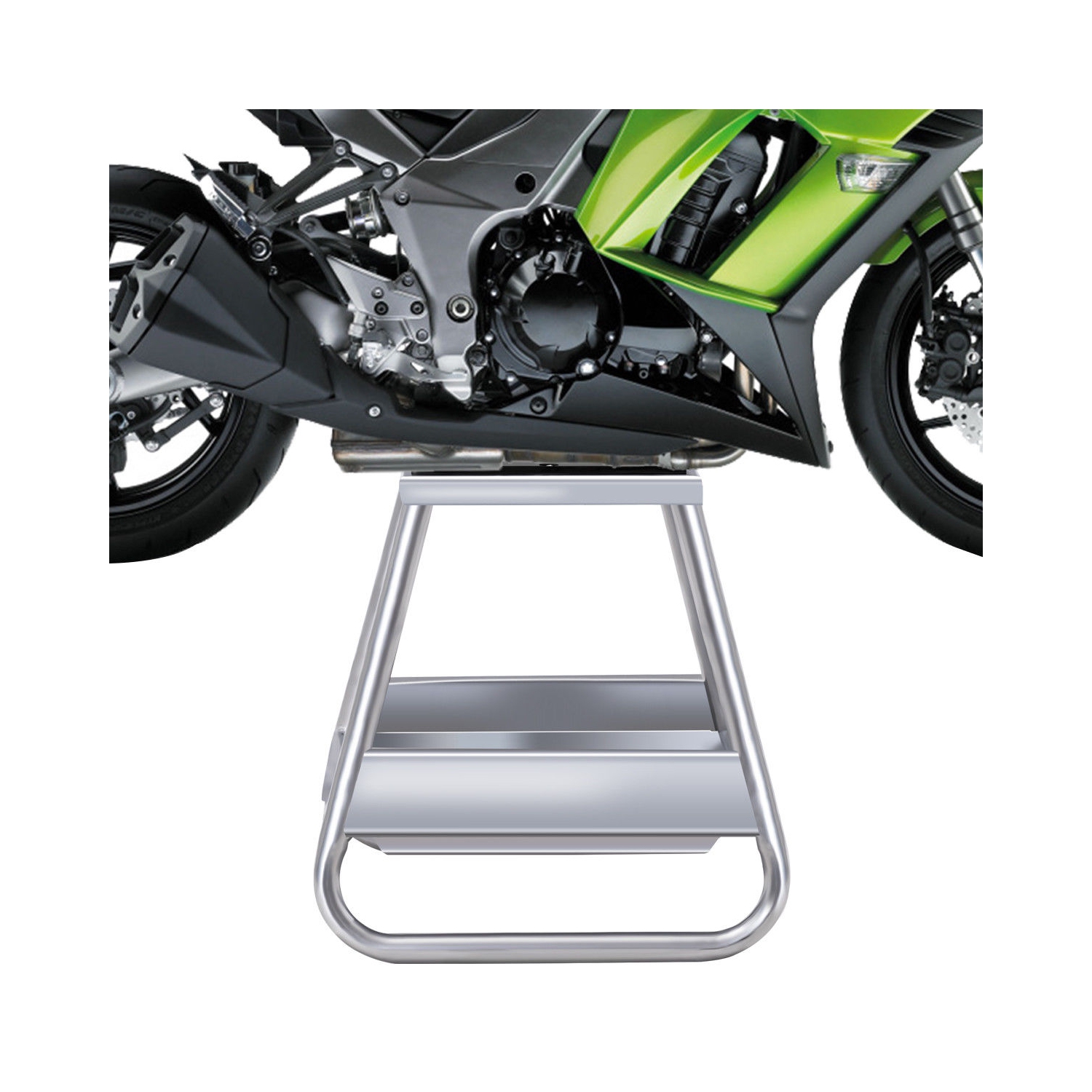 Gymax Motorcycle Motocross Dirt Bike Panel Stand 1000LB Removable Oil Pan