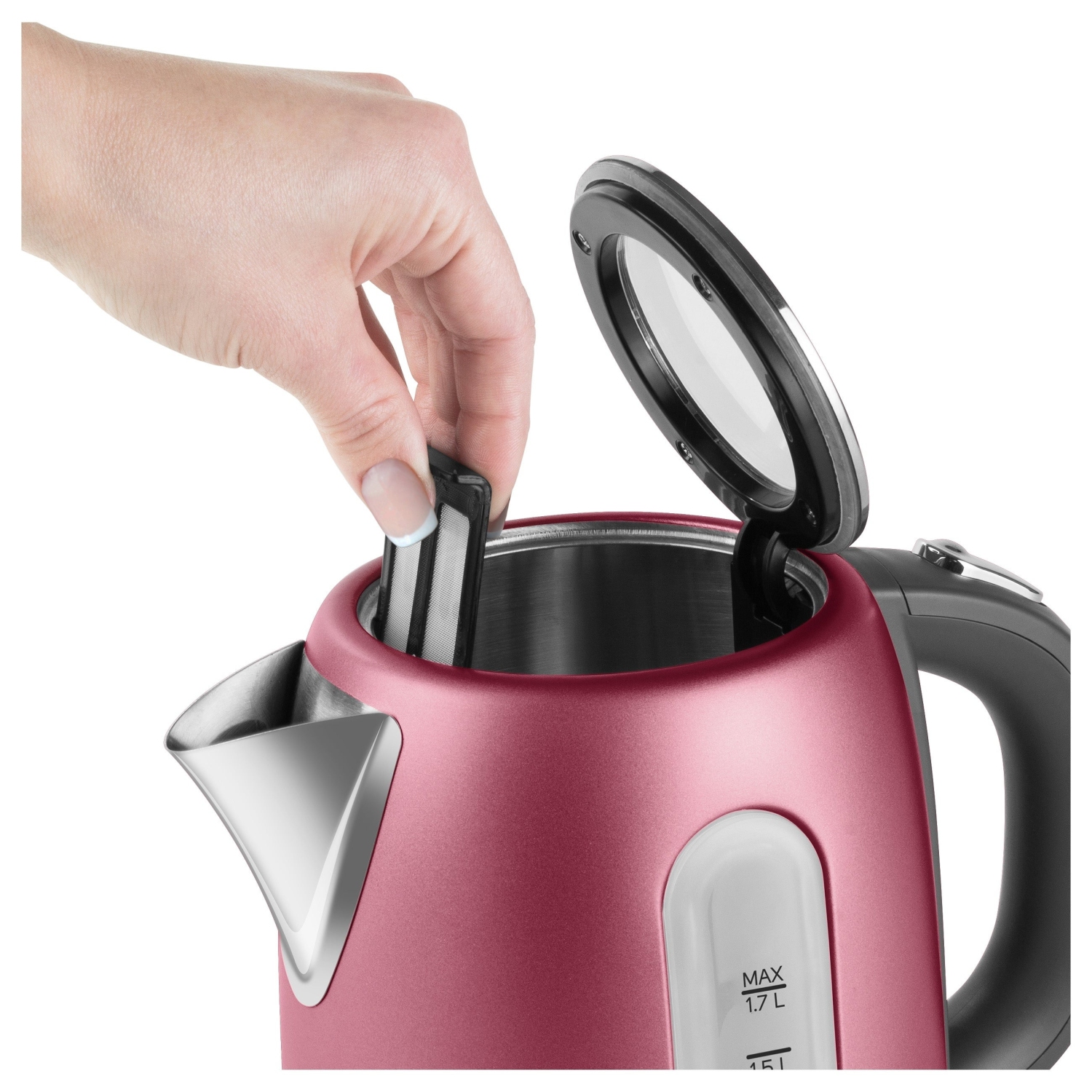 Sencor Stainless Electric Kettle 1.7L - SWK1774RD