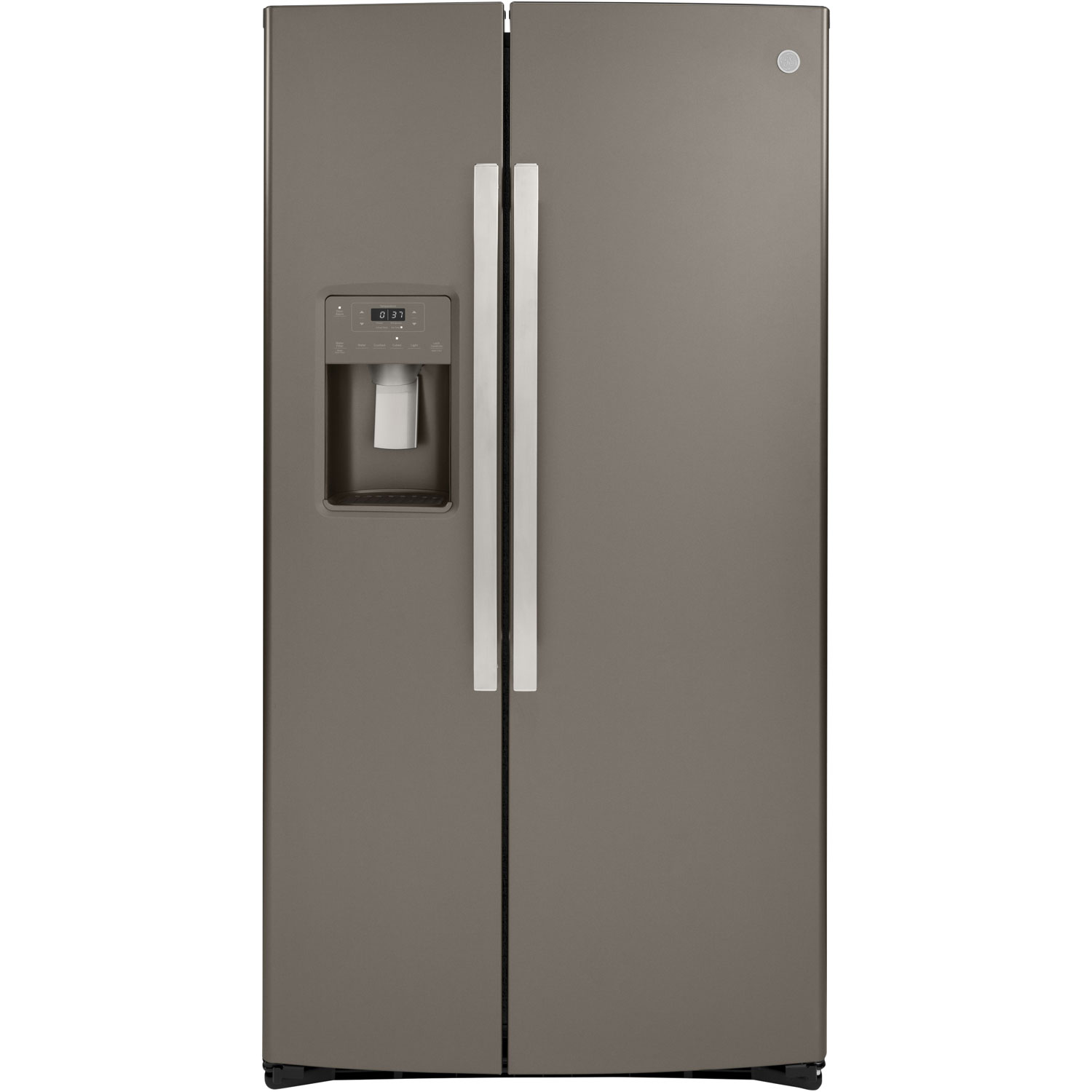 GE 36" 21.8 Cu. Ft. Side-By-Side Refrigerator with Water & Ice Dispenser - Slate