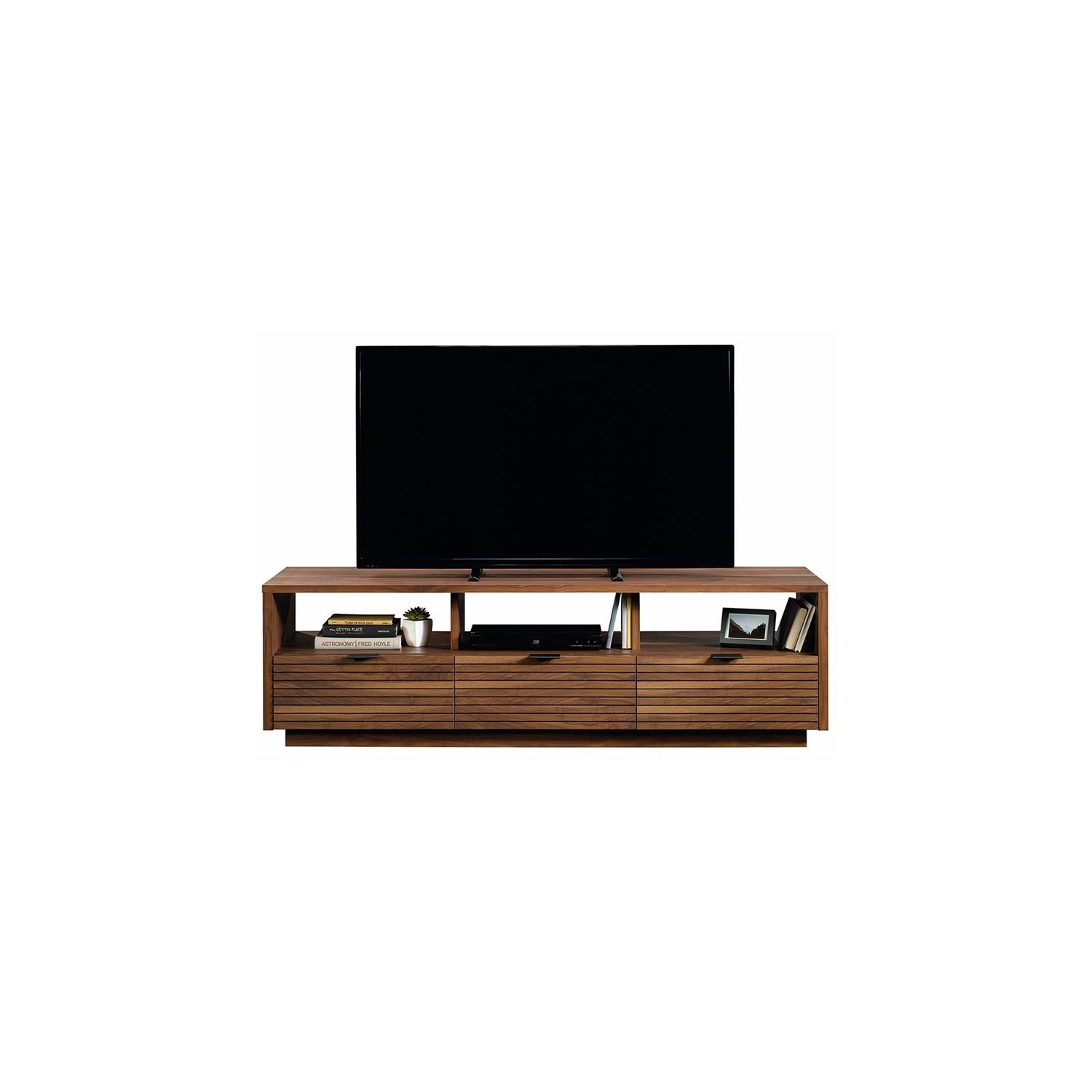 Sauder Harvey Park 71" TV Stand in Grand Walnut