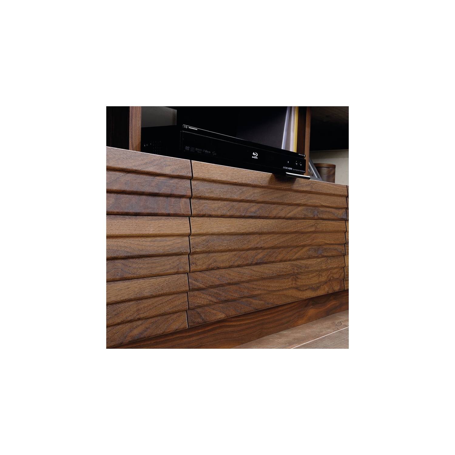 Sauder Harvey Park 71" TV Stand in Grand Walnut