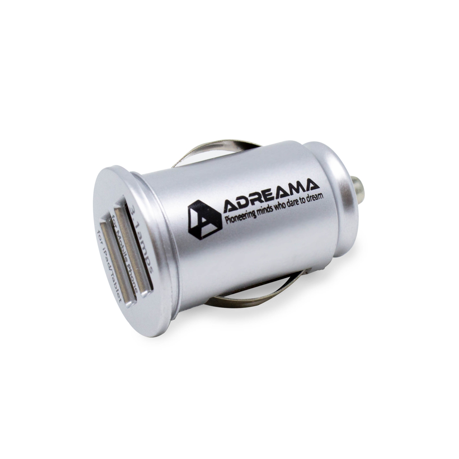 Adreama 2 Port Car Charger - Silver