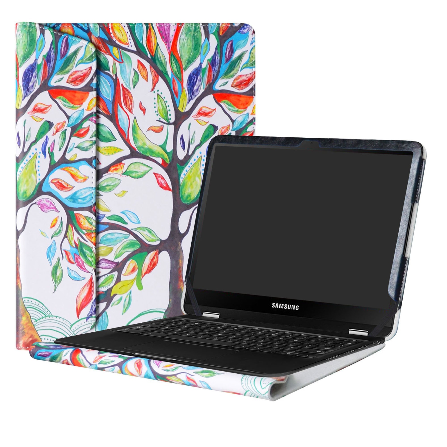 Alapmk Protective Case Cover for 12.3" Samsung Chromebook Pro Love Tree