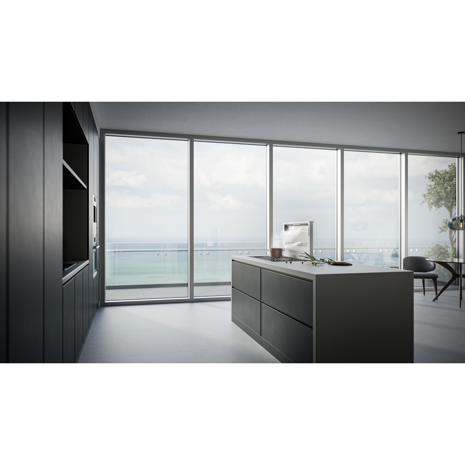 Best 36" Island Mount Downdraft - Stainless Steel