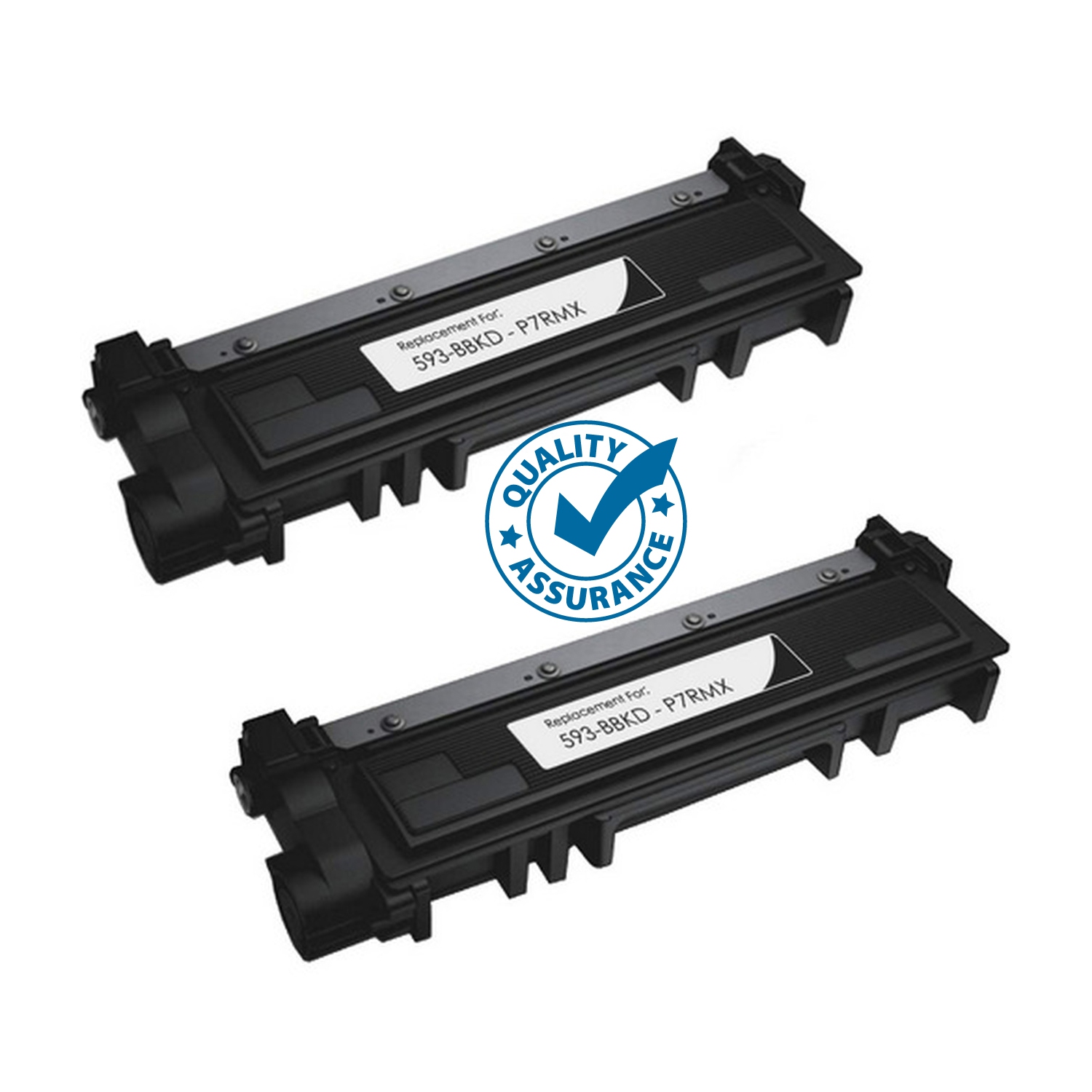 Printer Pro™ 2 Pack Deal! Compatible Dell 593-BBKD (P7RMX) Black Toner Cartridge - Dell Printer E310DW/E514DW/E515DN/E515DW