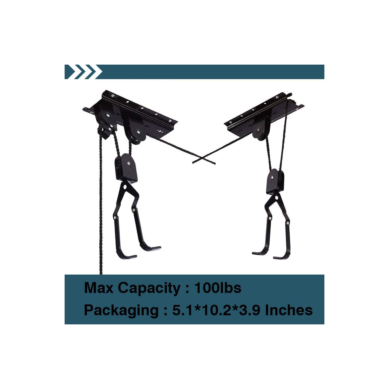 Support de plafond pour garage utilitaire amélioré Stanz, palan à vélo de montagne