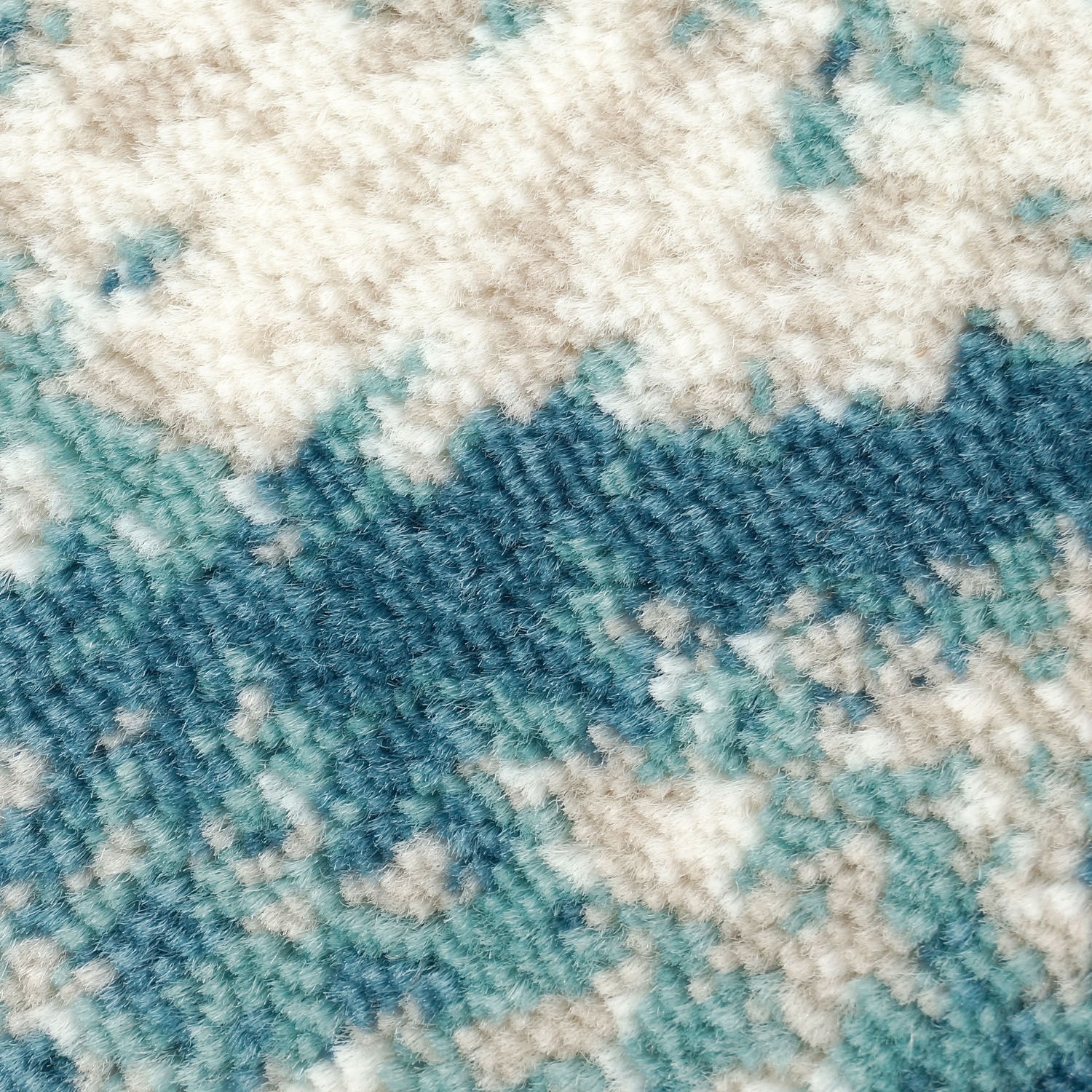 Ladole Rugs Abstract Unigue Area Rug Carpet in Blue Grey White, 9x12