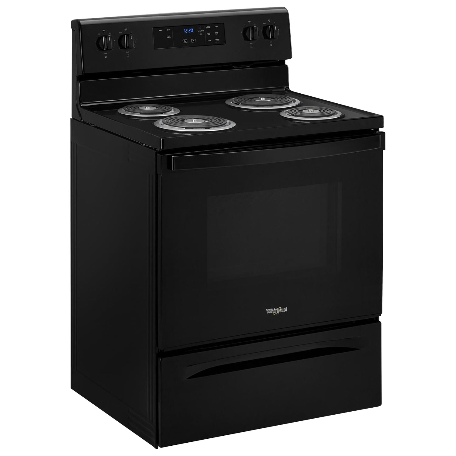 Whirlpool 30" 4.8 Cu. Ft. Freestanding Electric Coil Top Range - Black
