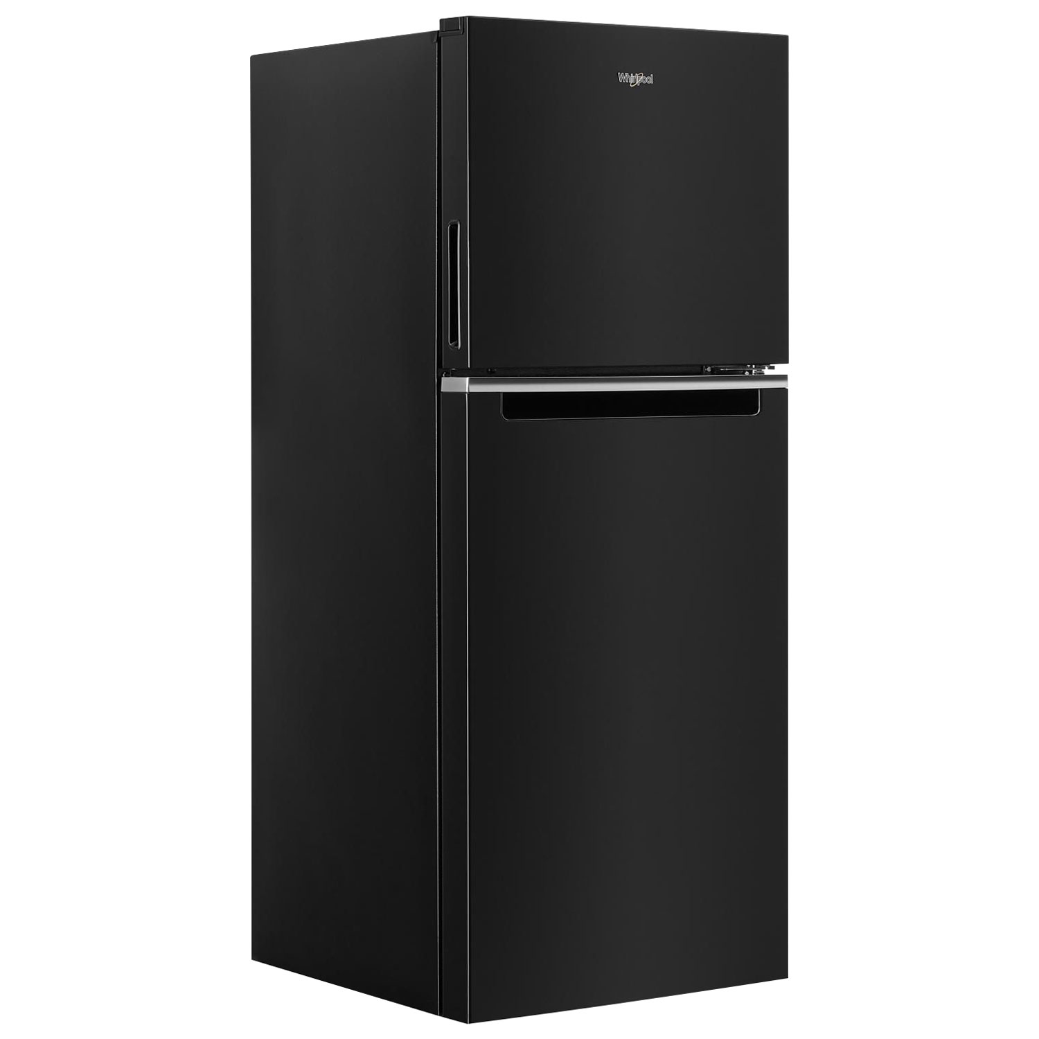 Whirlpool 24" 11.6 Cu. Ft. Top Freezer Refrigerator with LED Lighting - Black
