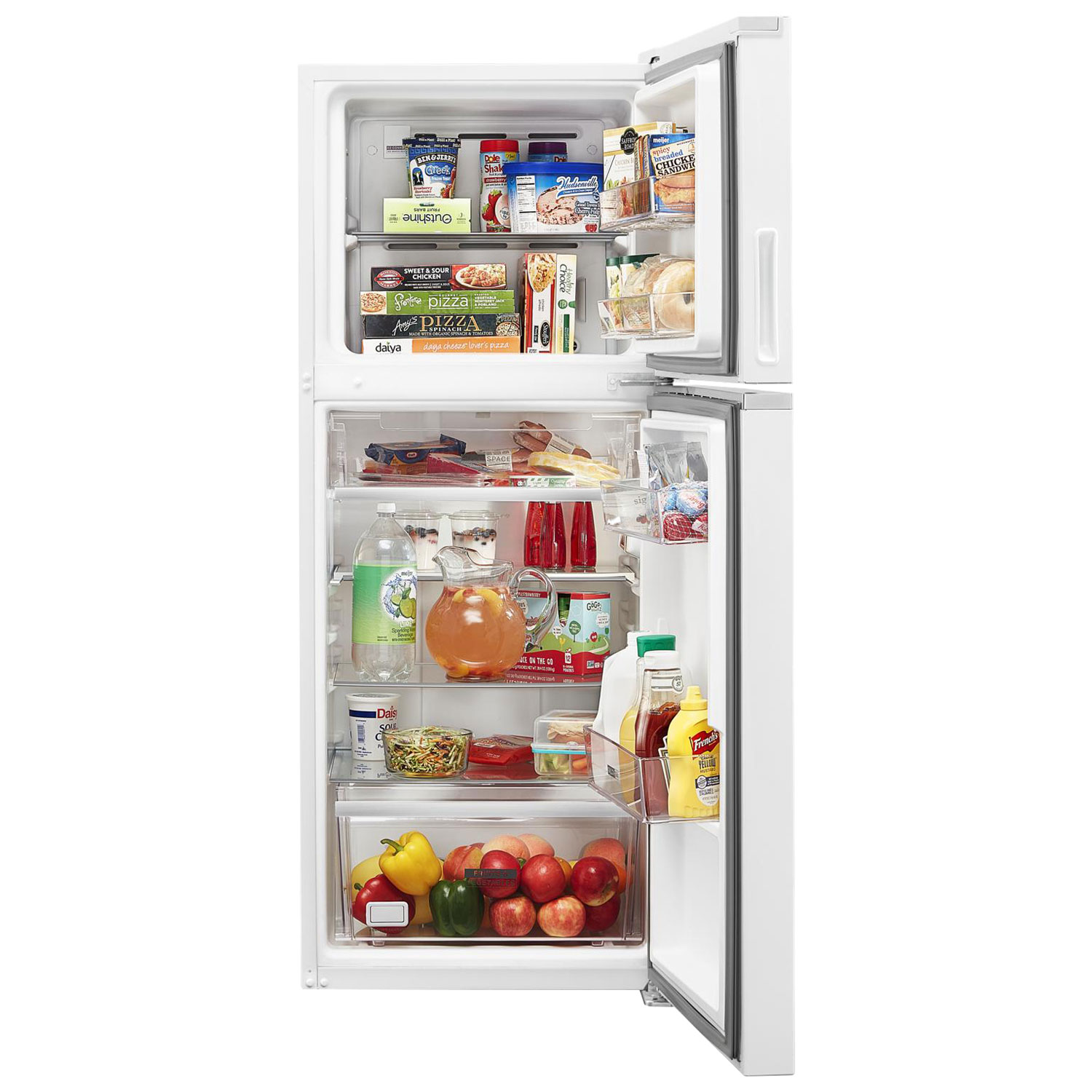 Whirlpool 24" 11.6 Cu. Ft. Top Freezer Refrigerator with LED Lighting - White