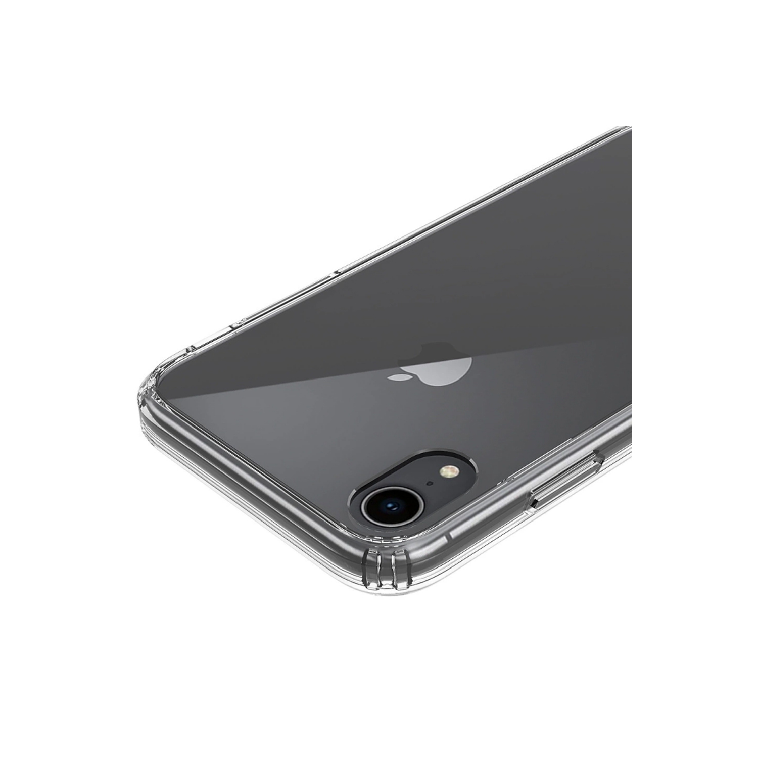 MASKED Clear Shock Proof Hybrid Protective Cover Case for iPhone XR - TPU + PC