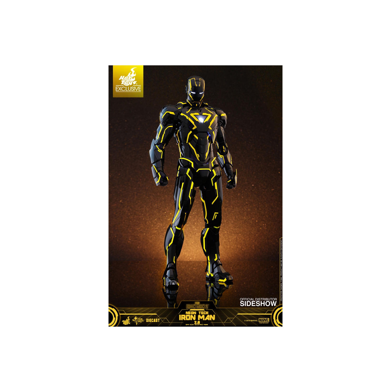 Iron Man 2 figurine de 12 po série Movie Masterpiece - Neon Tech Iron Man 2.0 Hot Toys 904407