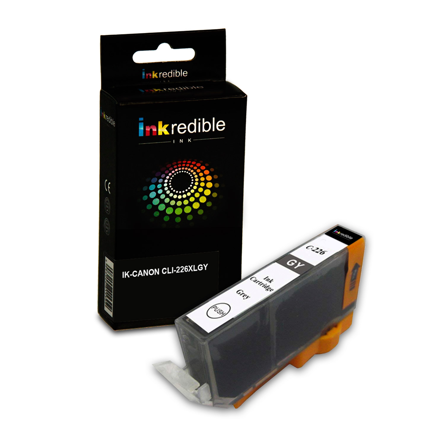 Canon CLI-226GY 4550B001AA Compatible Grey Ink Cartridge - Inkredible Ink™ - 1/Pack