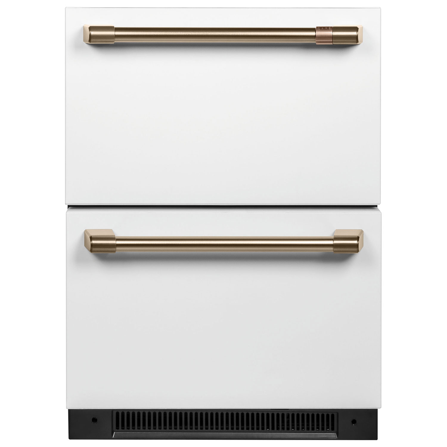 Réfrigérateur encastrable à deux portes 5,7 pi³ 24 po Café - Blanc mat