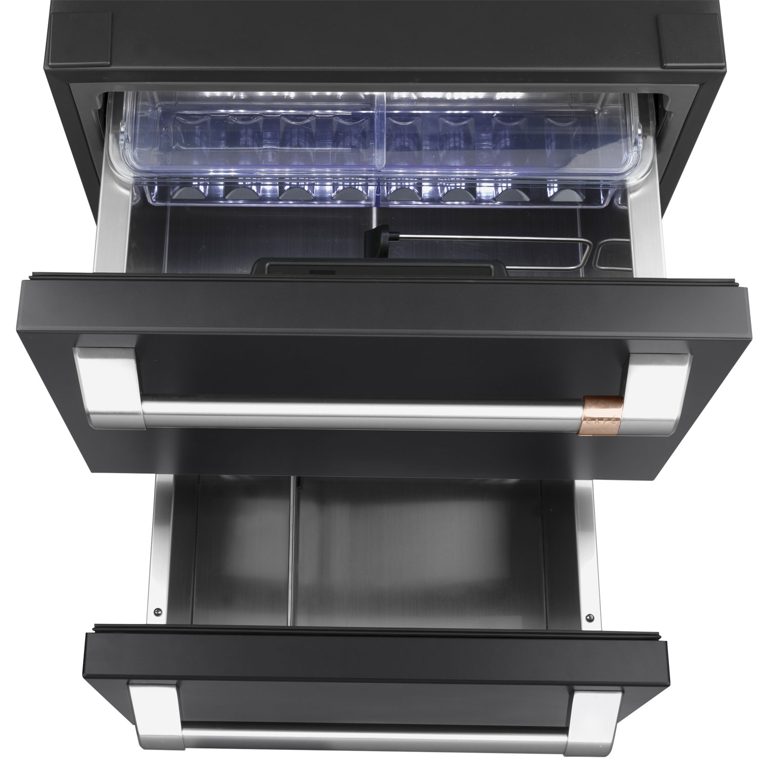 Réfrigérateur encastrable à deux portes 5,7 pi³ 24 po Café - Noir mat