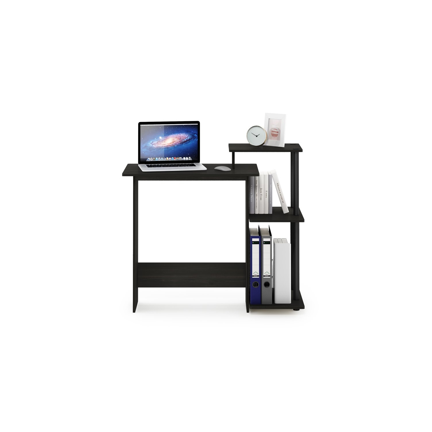 Furinno Efficient Wood Home Laptop Notebook Computer Desk in Espresso/Black