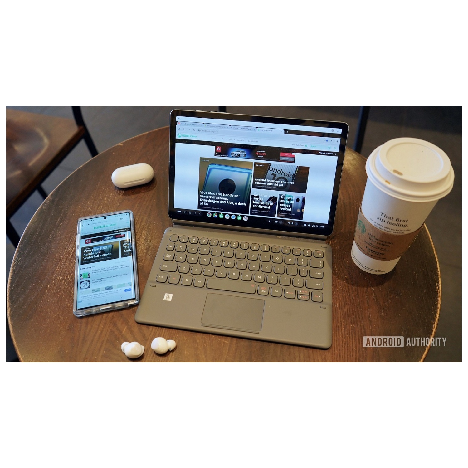 Refurbished - Samsung Galaxy Tab S6 10.5" 256GB Android 9 Tablet With Snapdragon 8150 8-Core Processor - Mountain Grey