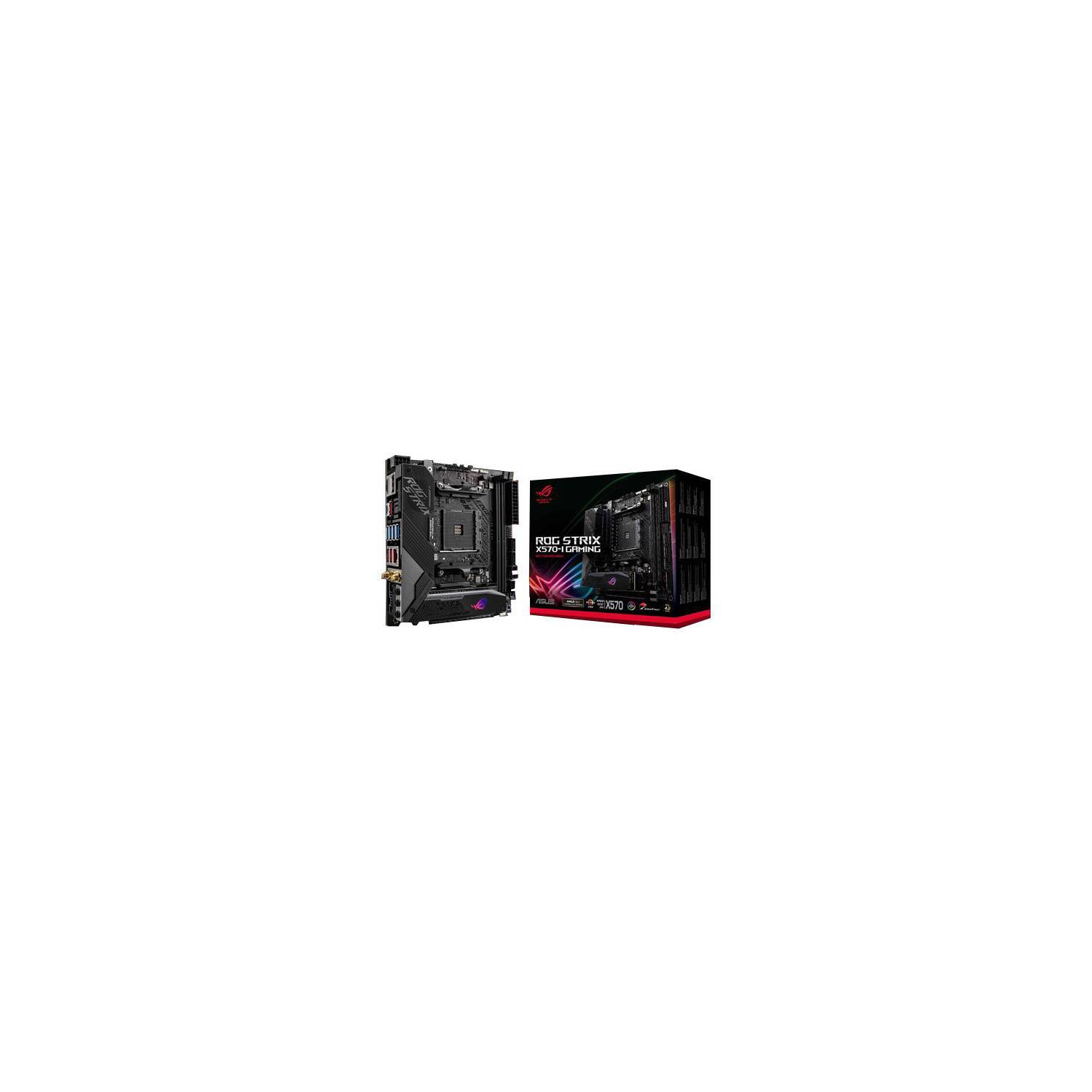 ASUS Motherboard ROG STRIX X570-I GAMING AMD AM4 X570 Max.64GB DDR4 PCI Express USB Mini ITX Retail