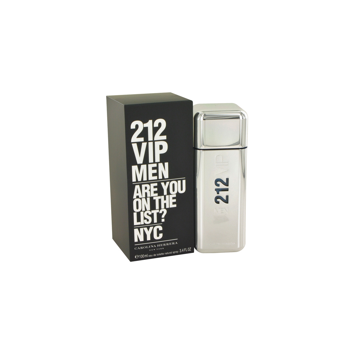 Carolina Herrera 212 Vip Eau De Toilette Spray for Men, 3.4 Ounce (Packaging may vary)