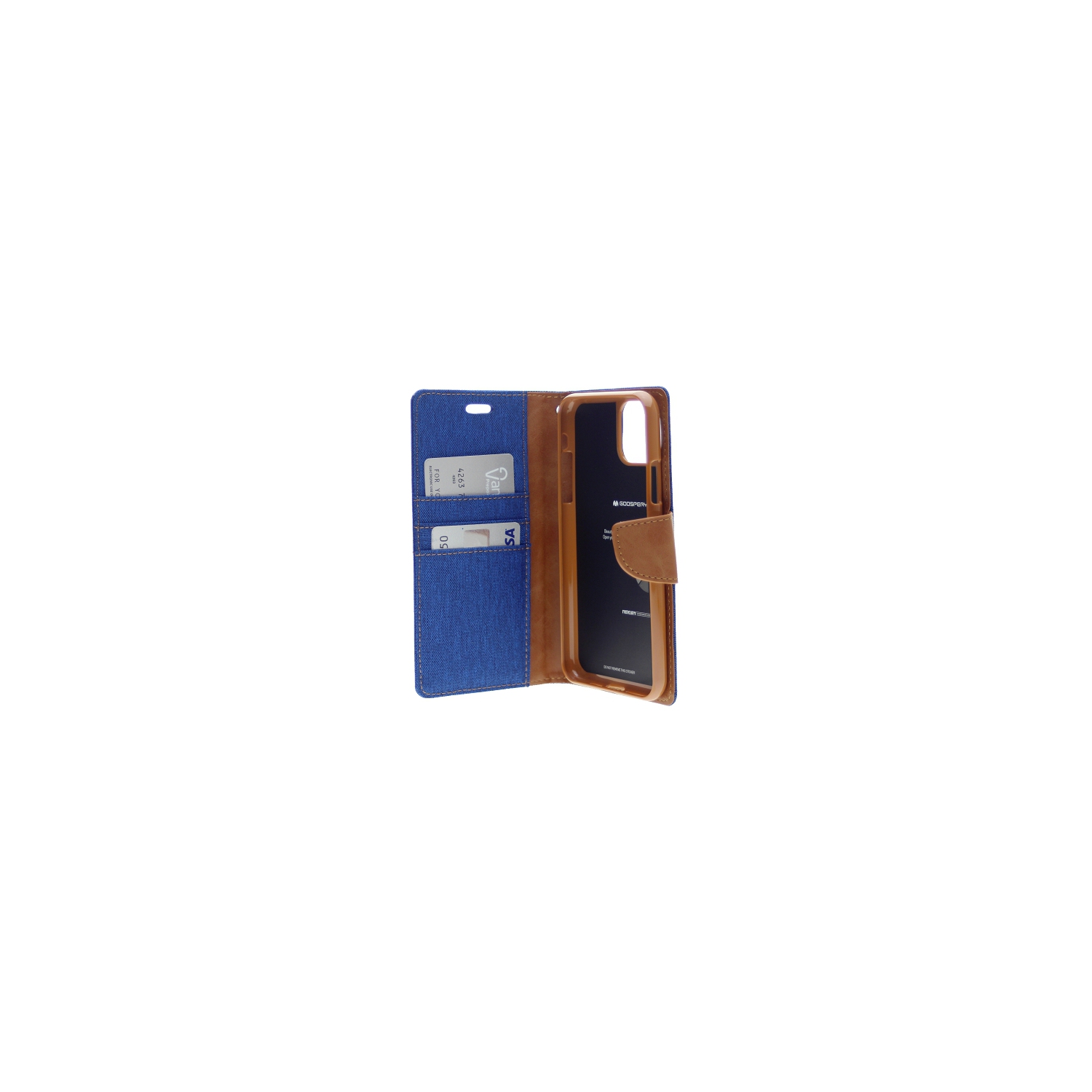 Iphone 11 Pro Goospery Canvas Diary Case, Blue