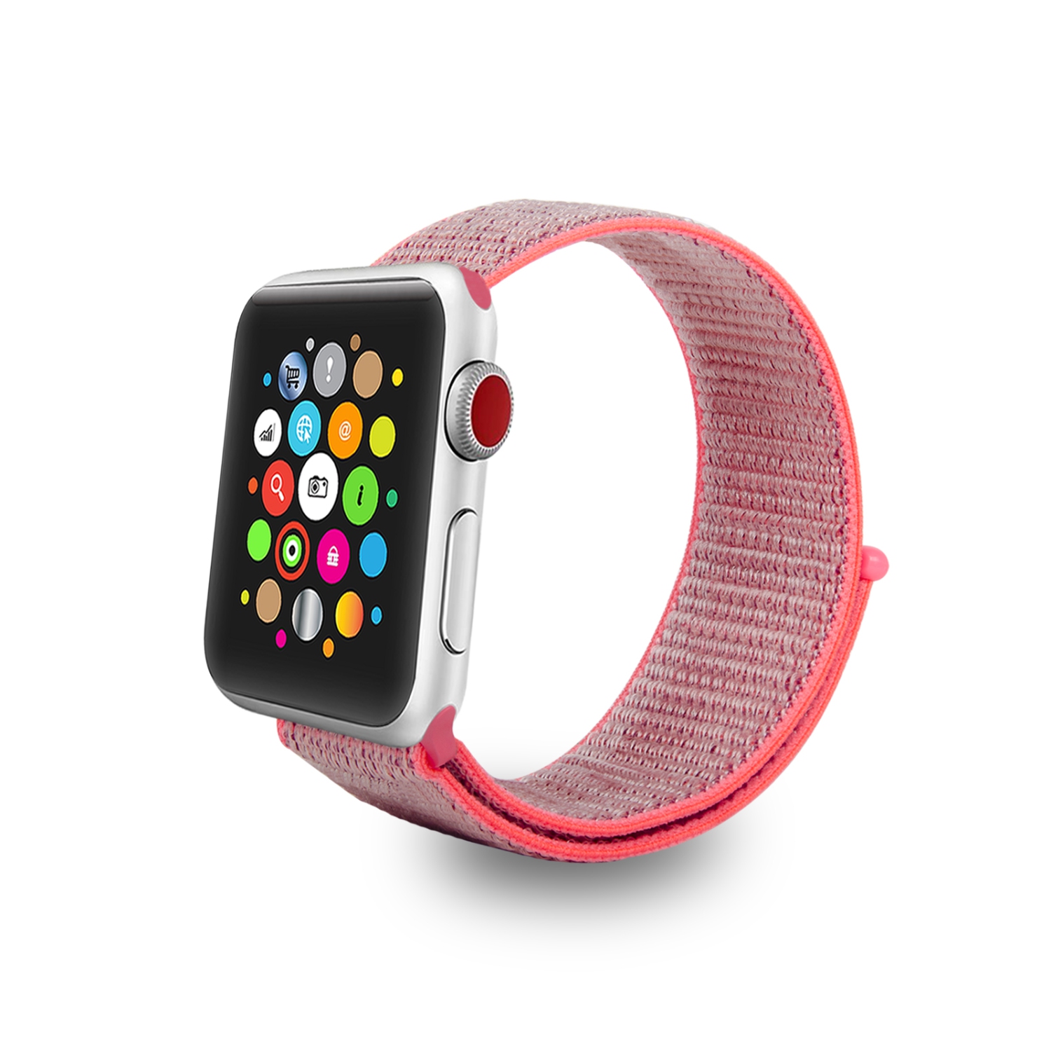 Bracelet sport de remplacement en nylon tissé perméable à l'air de Navor pour Apple iWatch Series se/9/8/7/6/5/4/3/2/1
