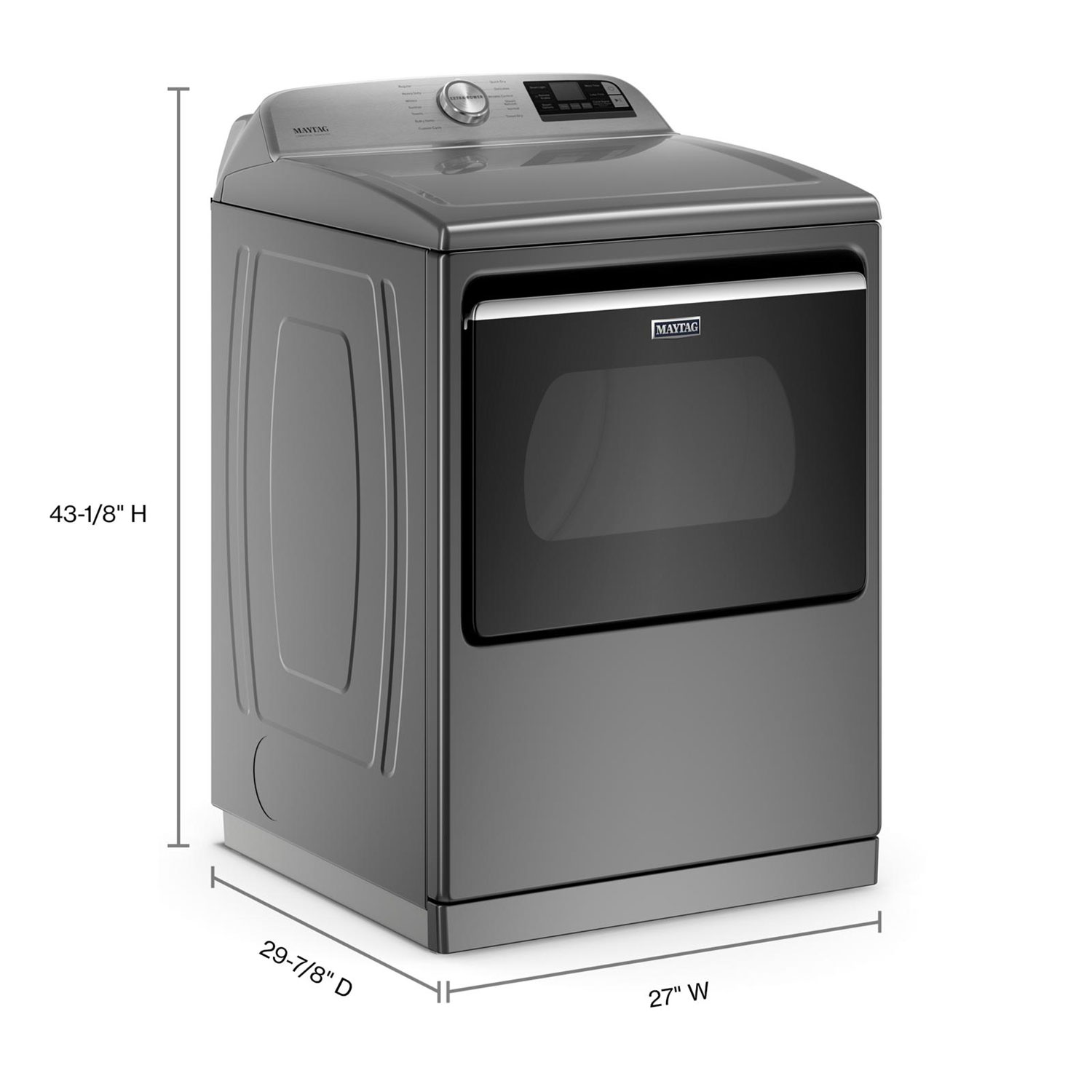 Maytag 7.4 Cu. Ft. Electric Dryer - Metallic Slate