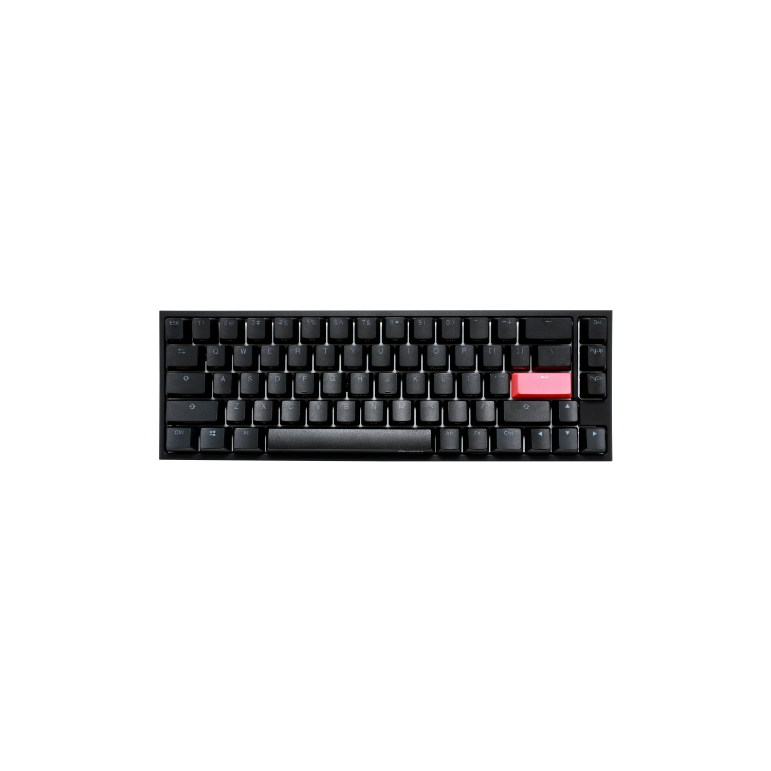 Ducky ONE 2 RGB Mechanical Keyboard, Cherry MX Blue, Anti-Ghosting 4-layer PCB, PBT Double shot keycaps, Detachable USB Type-CSF Layout, Black