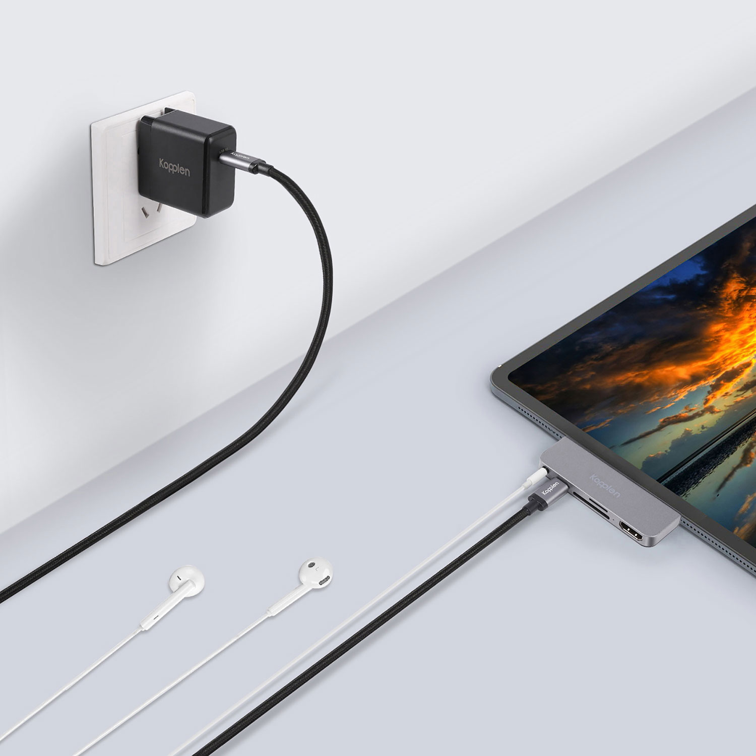 Concentrateur à 5 ports USB 3.0-C de Kopplen