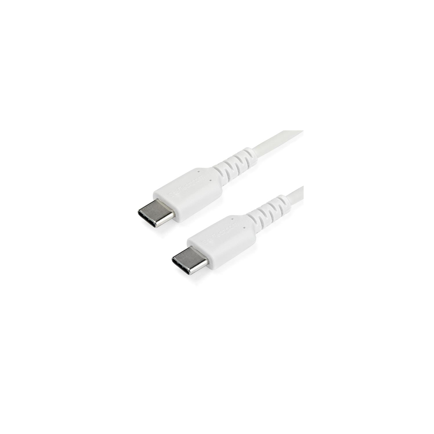 StarTech 2 m / 6.6 ft. USB C Cable - White - Aramid Fiber