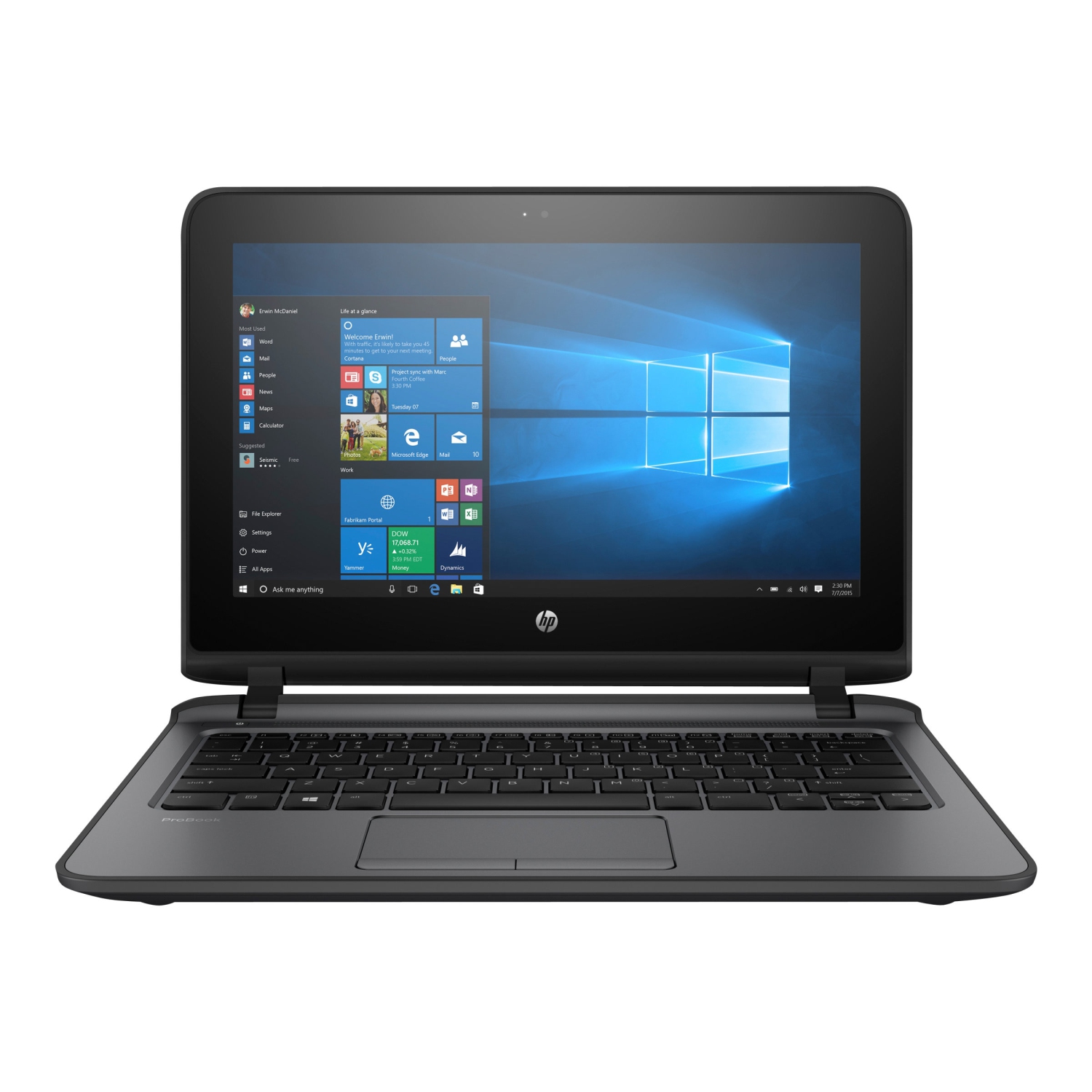 Refurbished (Good) - HP Probook 11 EE G2 11.6" Laptop - Intel Celeron N3855U @ 1.6 GHz, 4GB DDR4, 128GB SSD, Windows 10 Home *Refurbished*