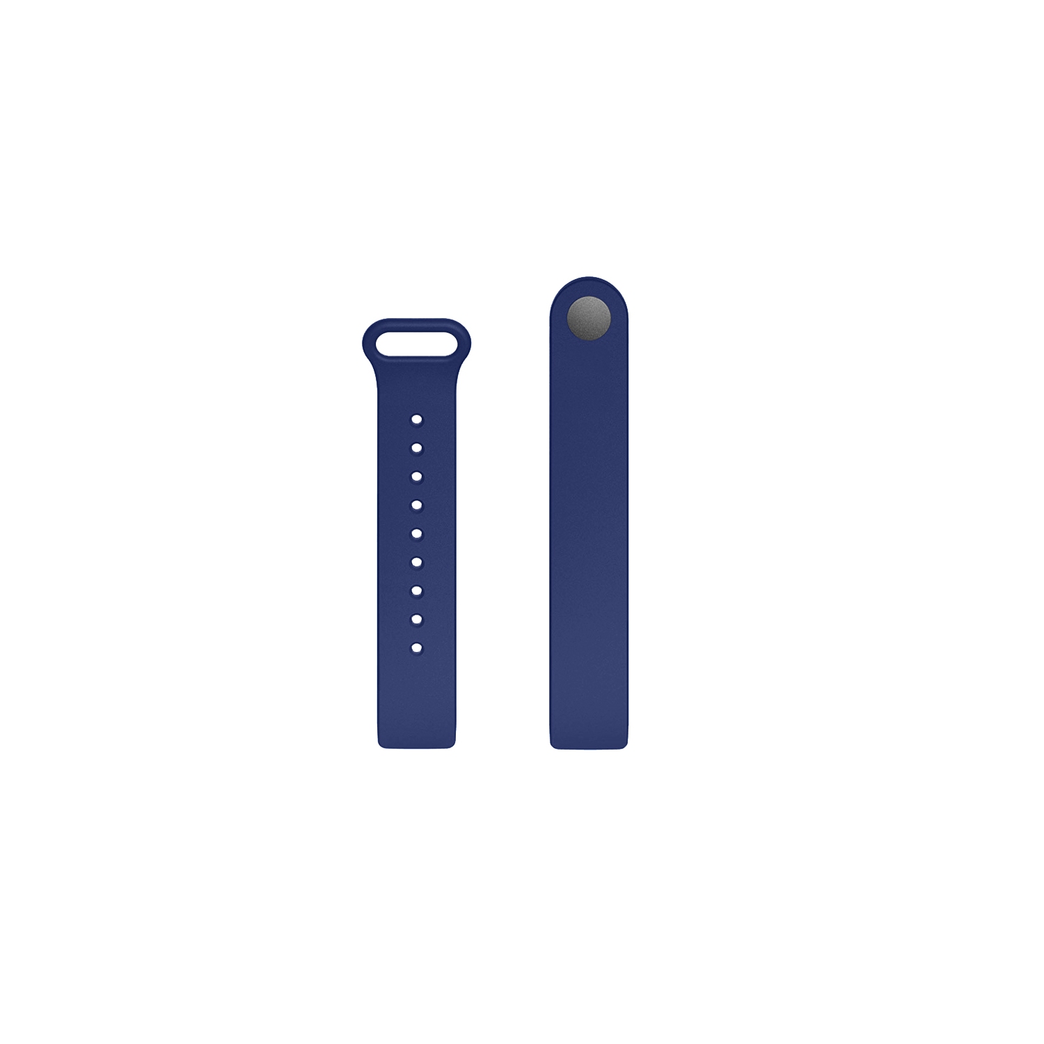 StrapsCo Pin-and-Tuck Silicone Rubber Watch Band Strap for Fitbit Inspire & Inspire HR - Short-Medium - Midnight Blue