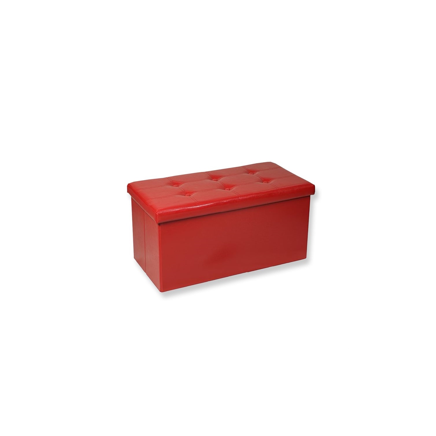 Jessar - Ottoman / Storage Footrest, Rectangular, From the Acadia Collection, Red