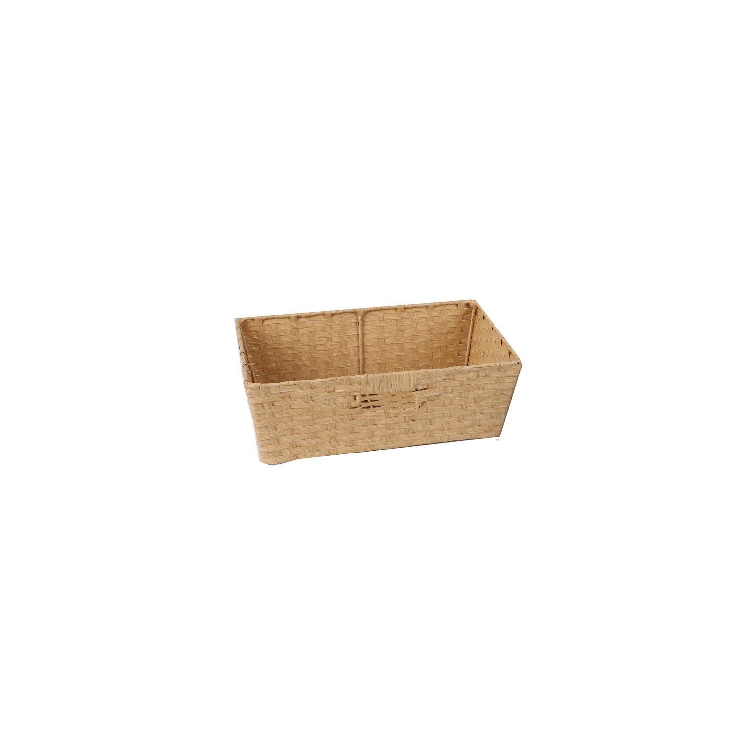 Jessar - Panier de Rangement en Osier, 38X26X13 cm, Beige