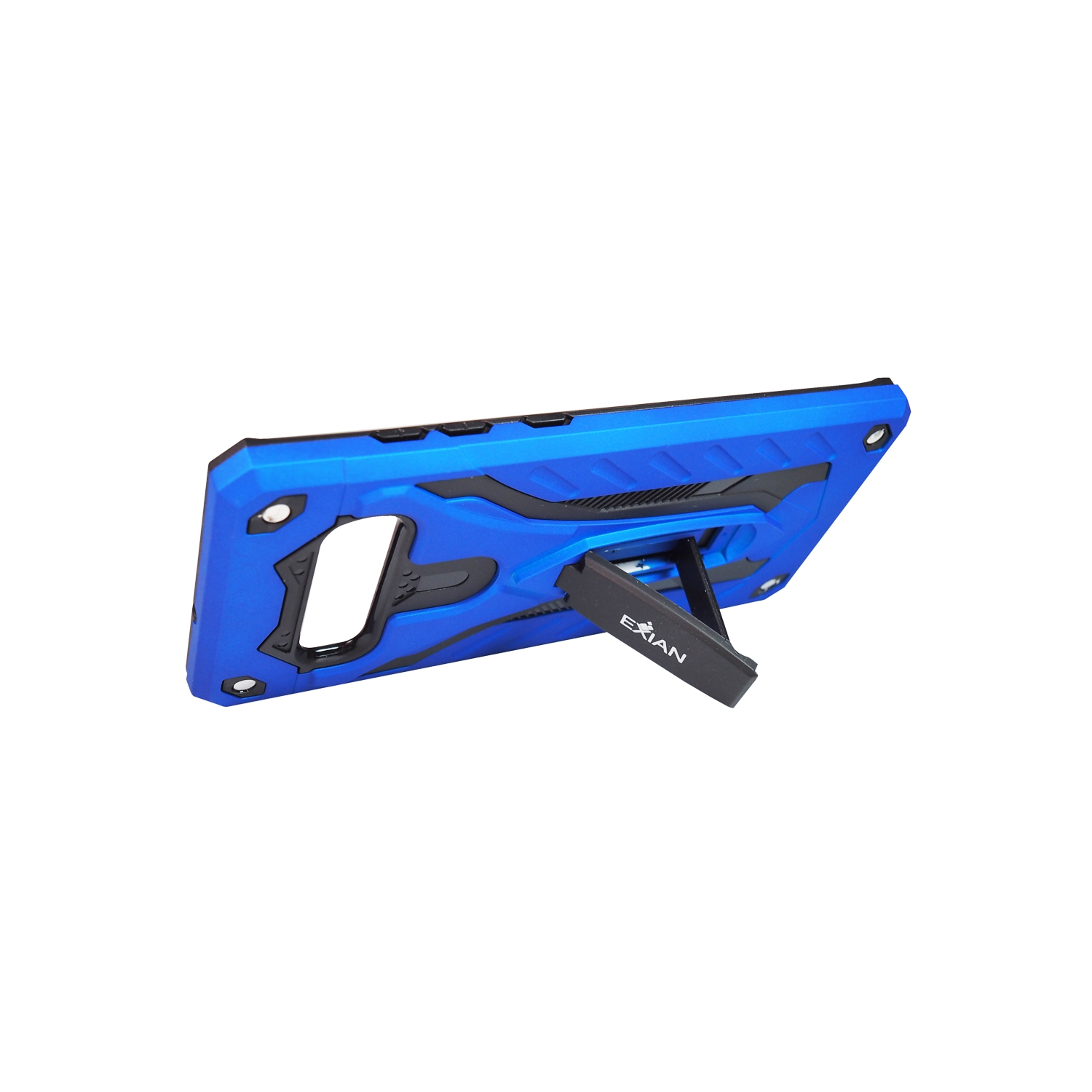 Exian Armored Case with Stand Blue for Samsung Galaxy S10 Plus