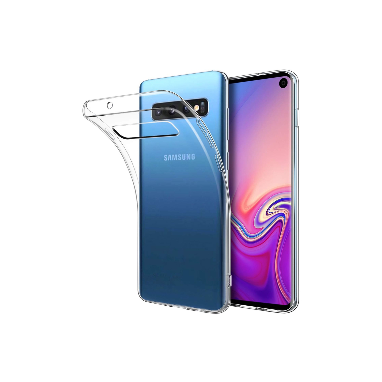 Étui transparent en TPUR d’Exian pour Galaxy S10 de Samsung