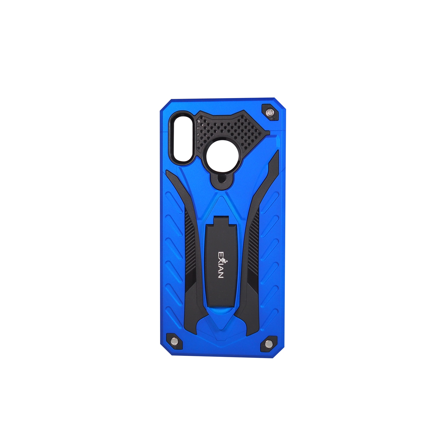 Exian Armored Case with Stand Blue for Samsung Galaxy A20
